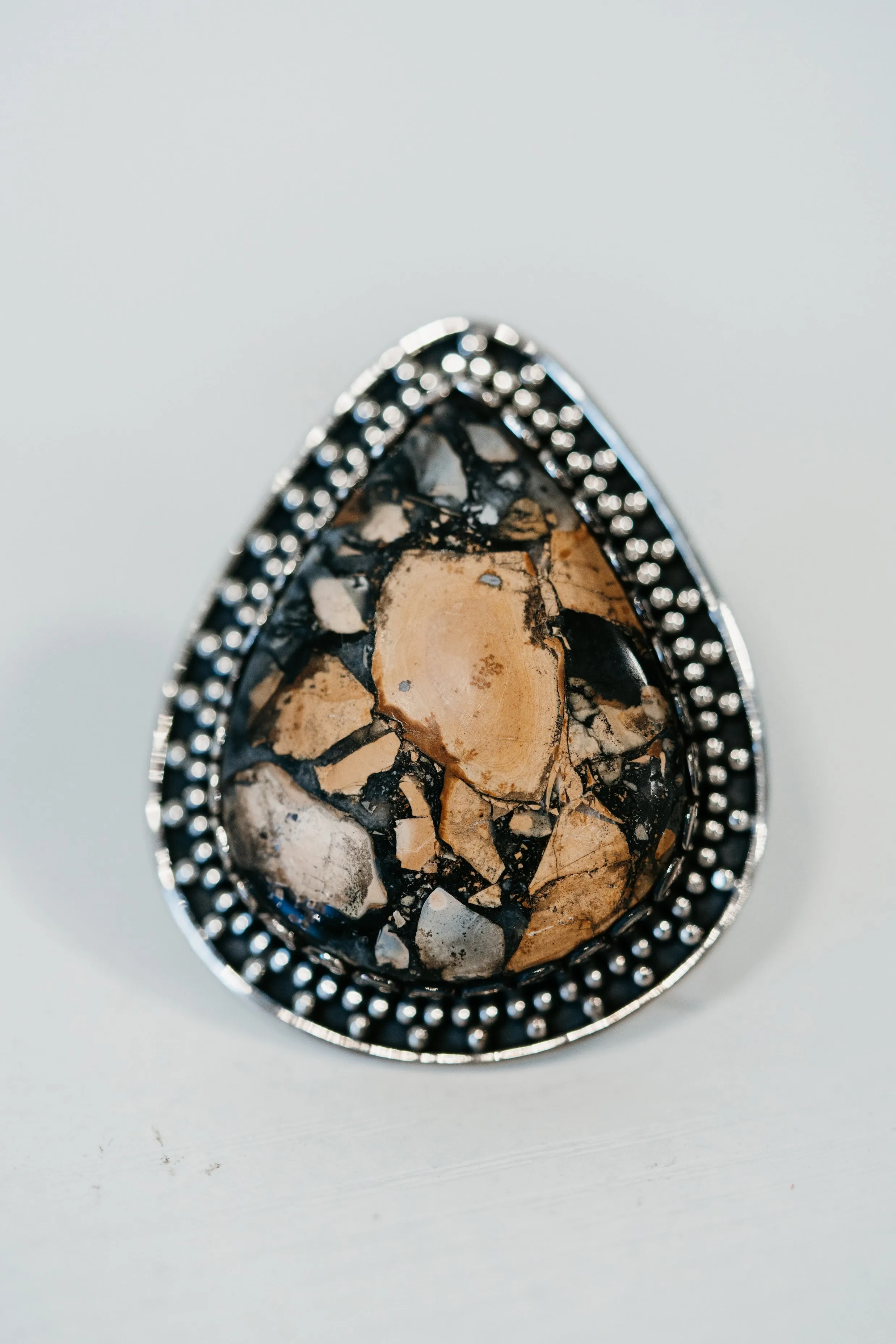 Frenchy Ring | Malingana Jasper sold by Goldie Lew product image thumbnail 3