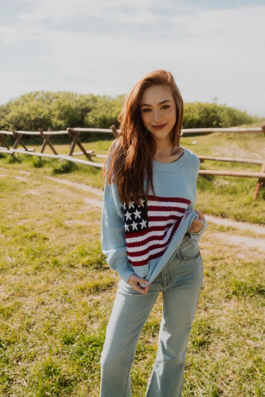 American Flag Sweater sold by Goldie Lew