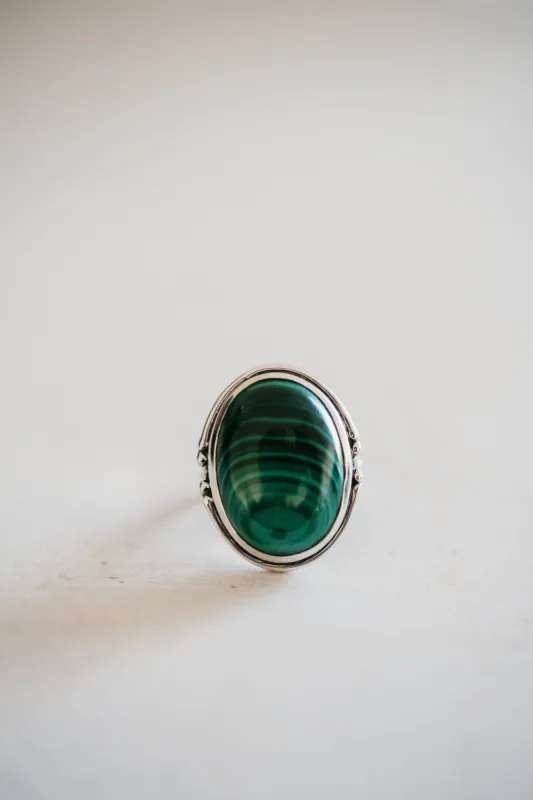 Sara Ring | Malachite sold by Goldie Lew
