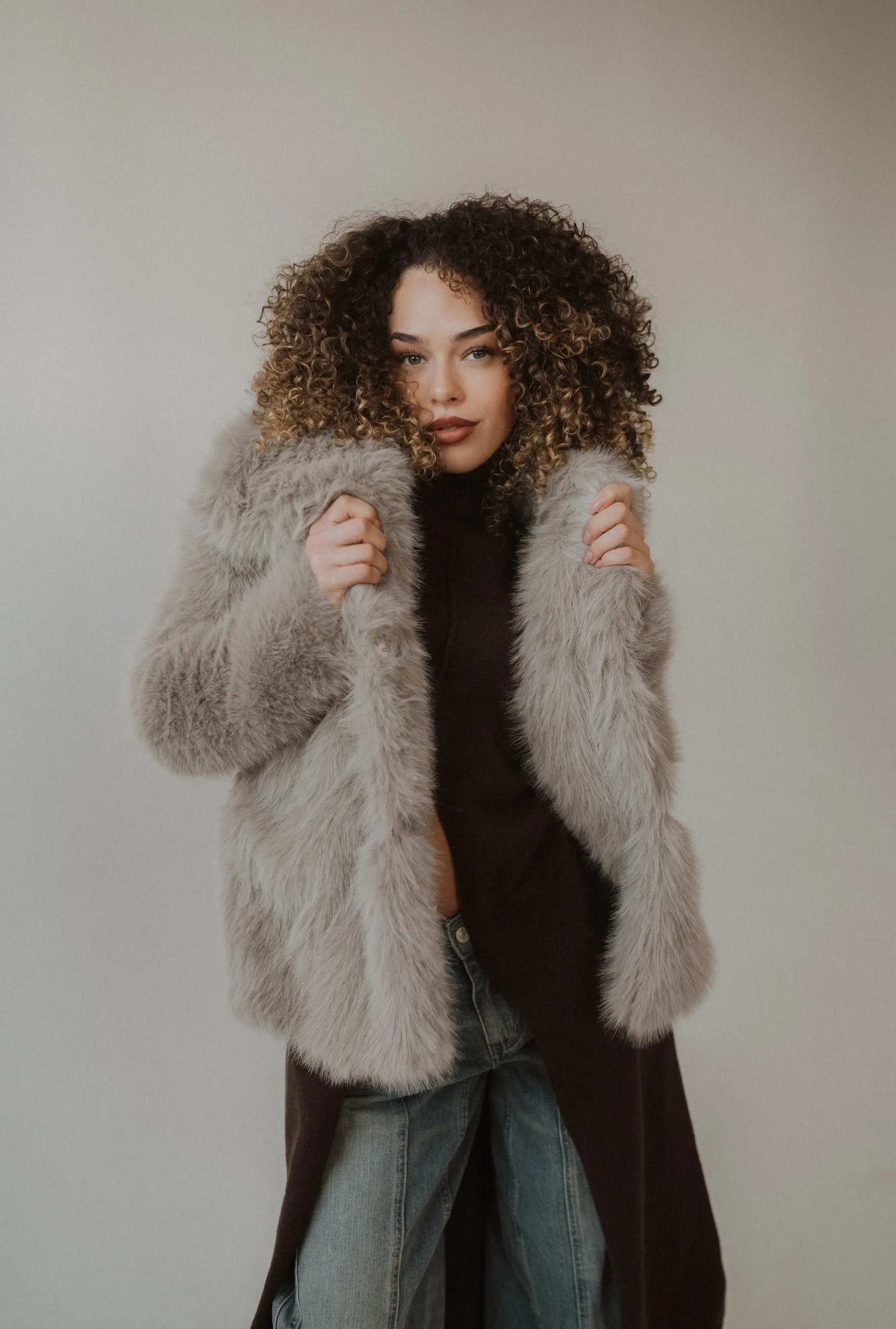 Cambria Fur Jacket sold by Goldie Lew