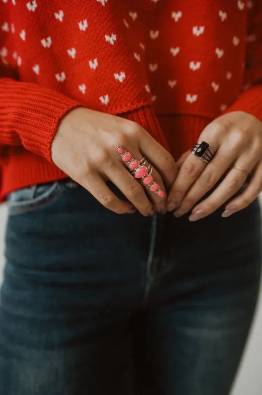 Salihah Ring | Pink Opal sold by Goldie Lew