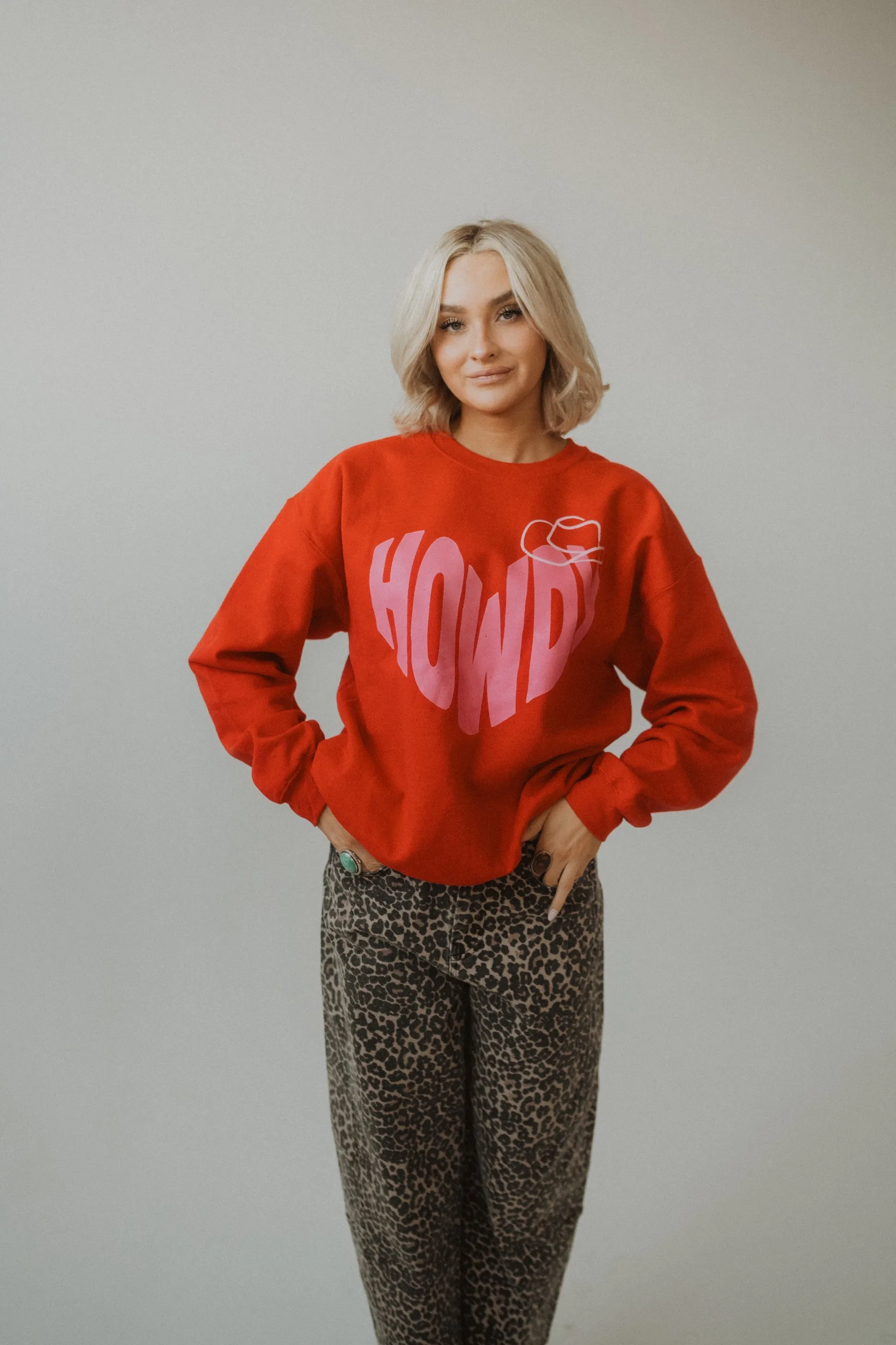 Howdy Heart Crewneck sold by Goldie Lew product image thumbnail 2