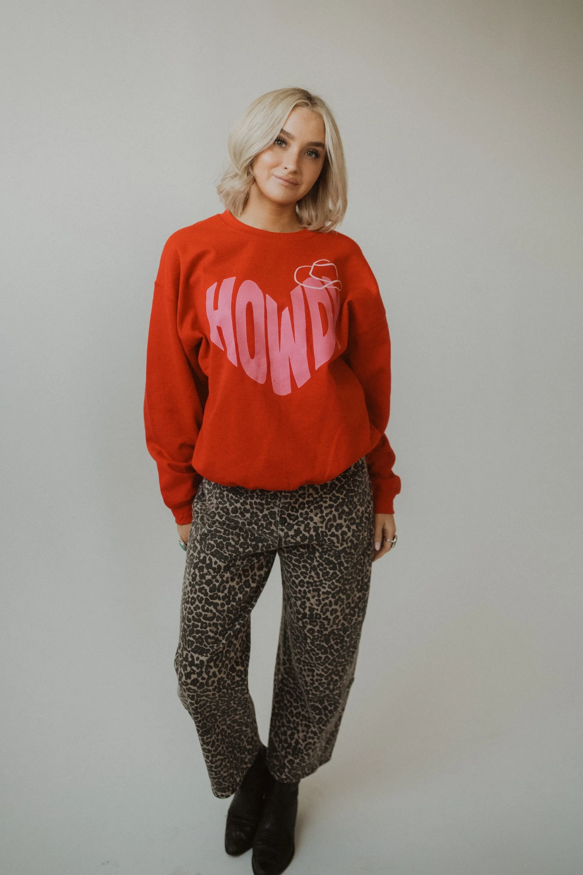 Howdy Heart Crewneck sold by Goldie Lew product image thumbnail 3