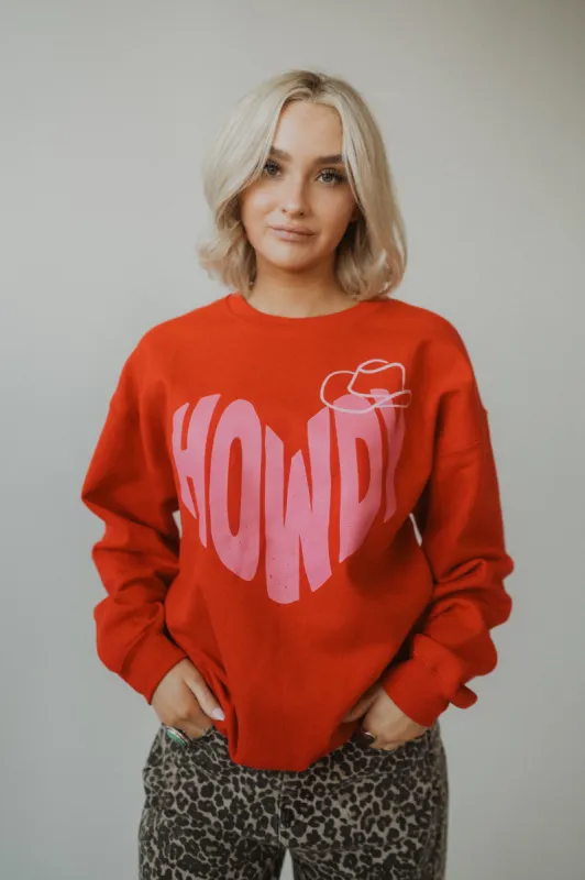 Howdy Heart Crewneck sold by Goldie Lew