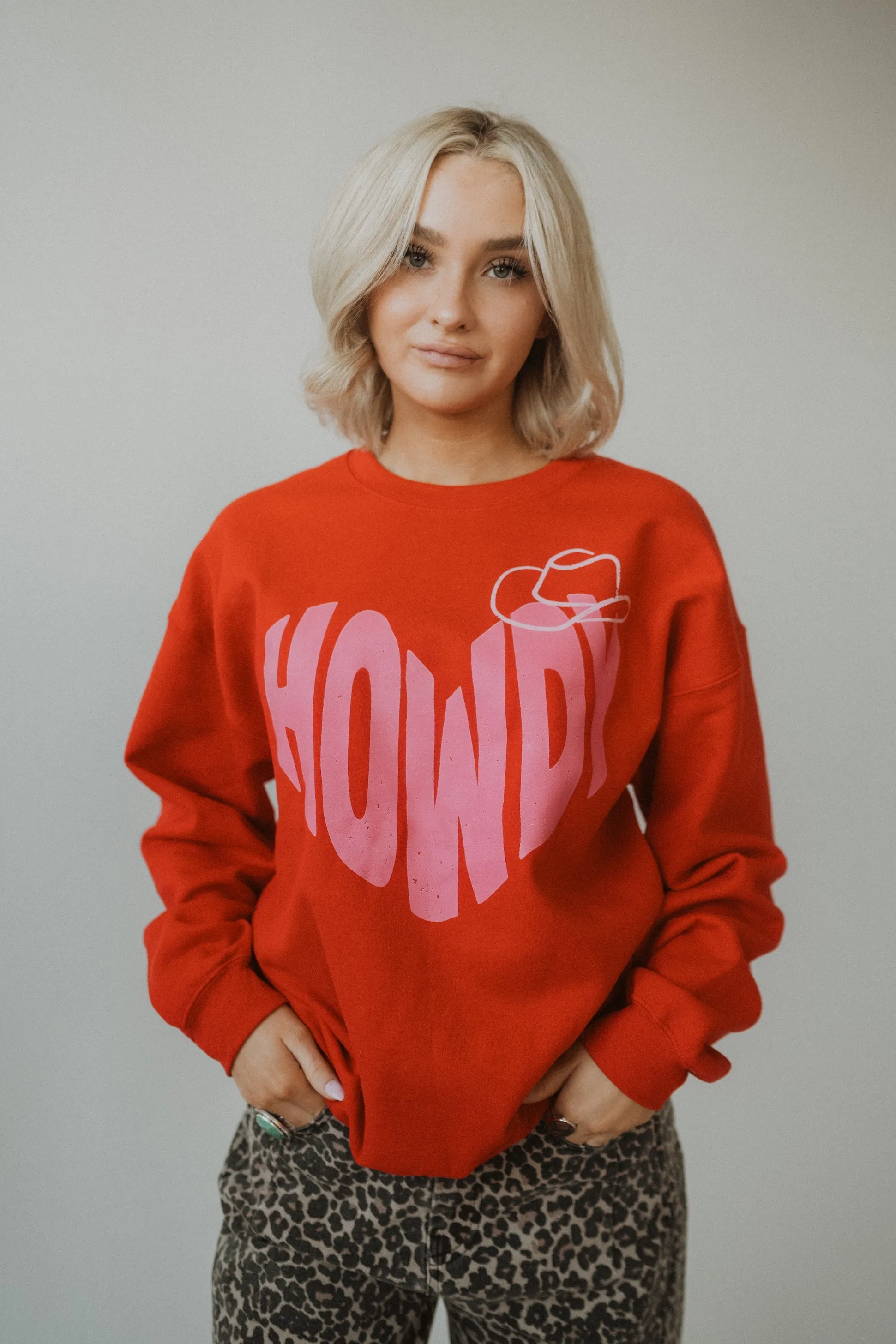 Howdy Heart Crewneck sold by Goldie Lew