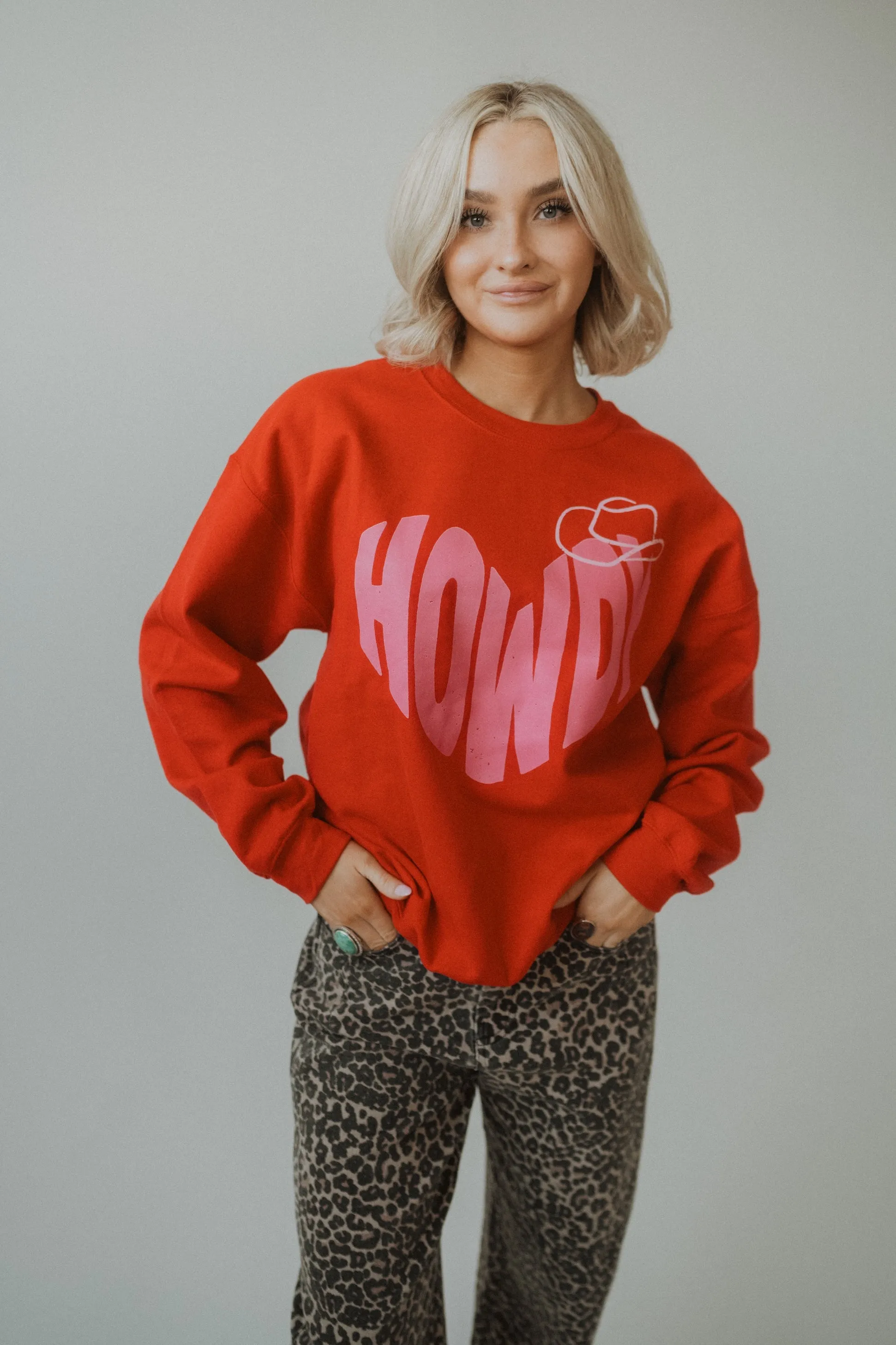 Howdy Heart Crewneck sold by Goldie Lew product image thumbnail 4