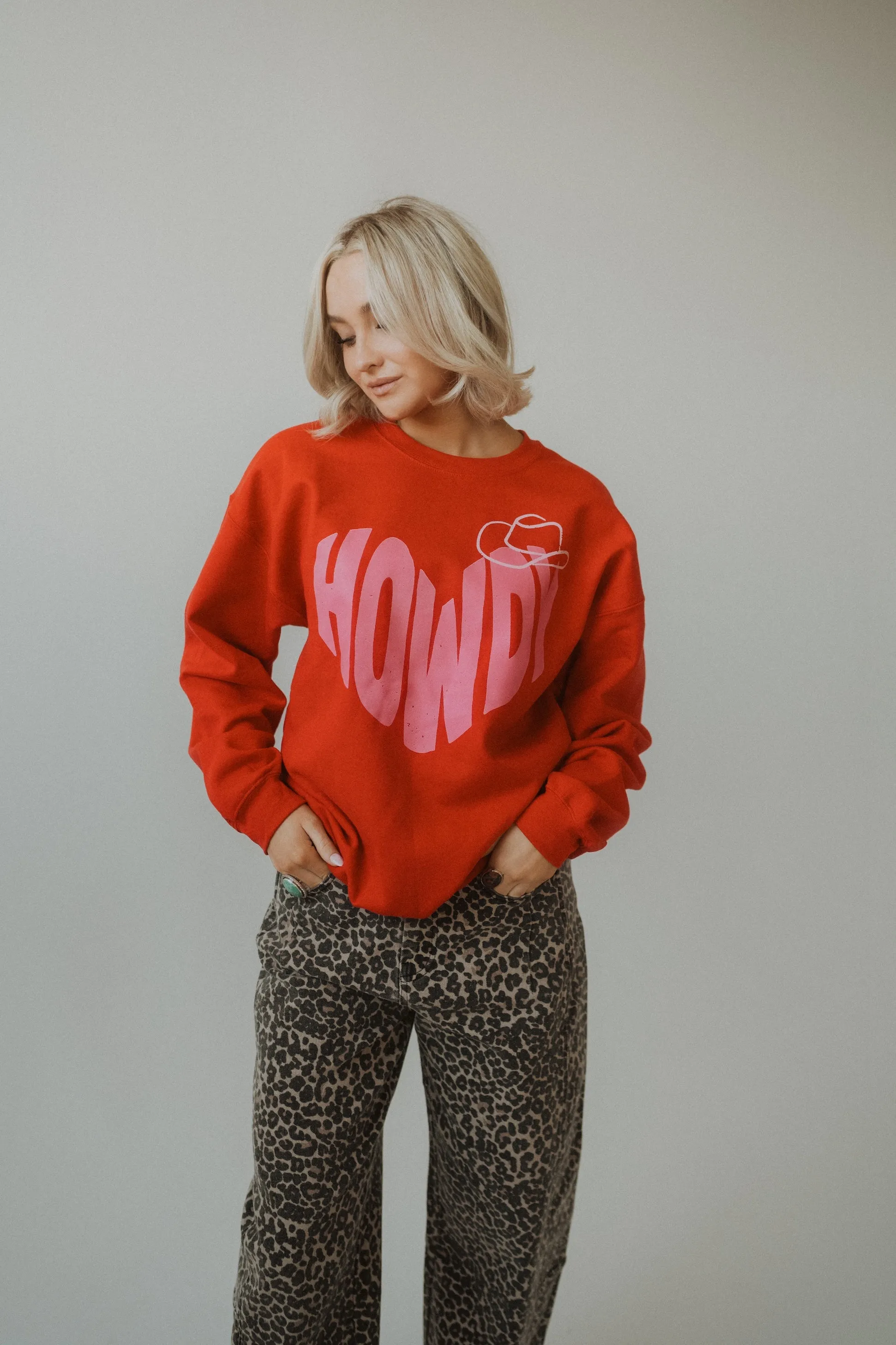 Howdy Heart Crewneck sold by Goldie Lew product image thumbnail 5