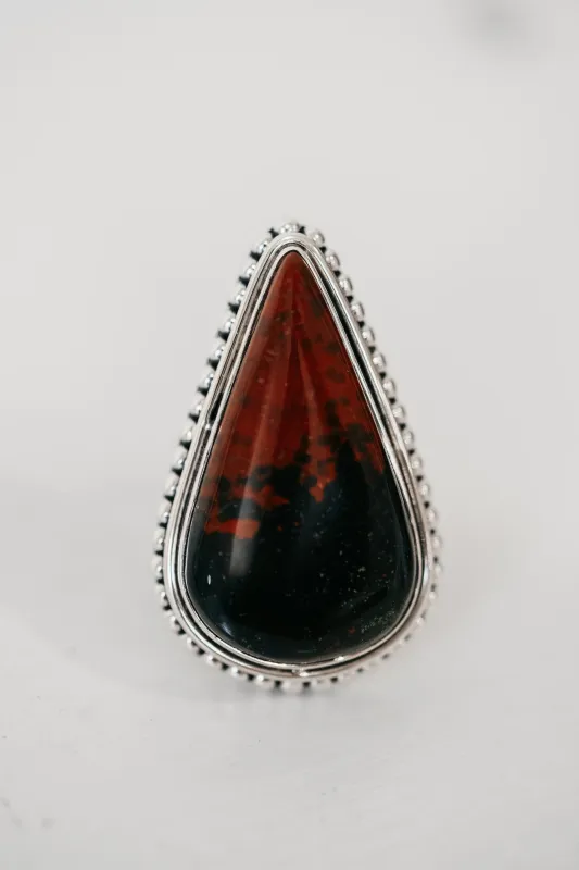 Betsy Ring | Dragon Blood Jasper sold by Goldie Lew