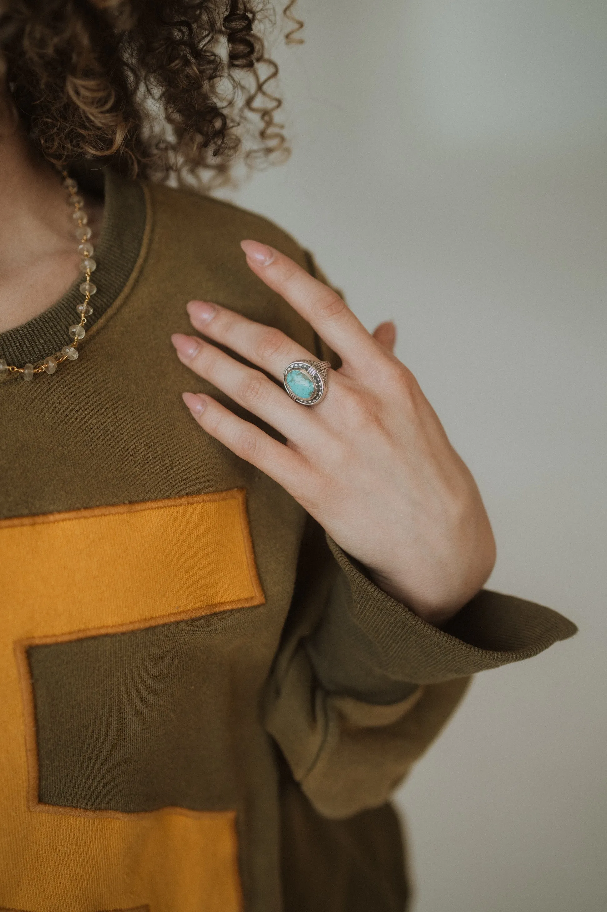 Marnie Ring | Turquoise sold by Goldie Lew product image thumbnail 2