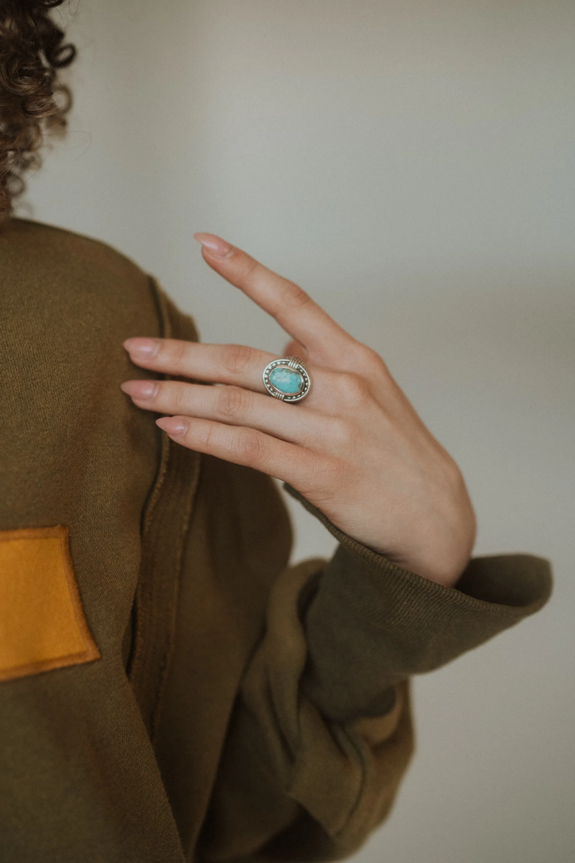 Marnie Ring | Turquoise sold by Goldie Lew product image thumbnail 3