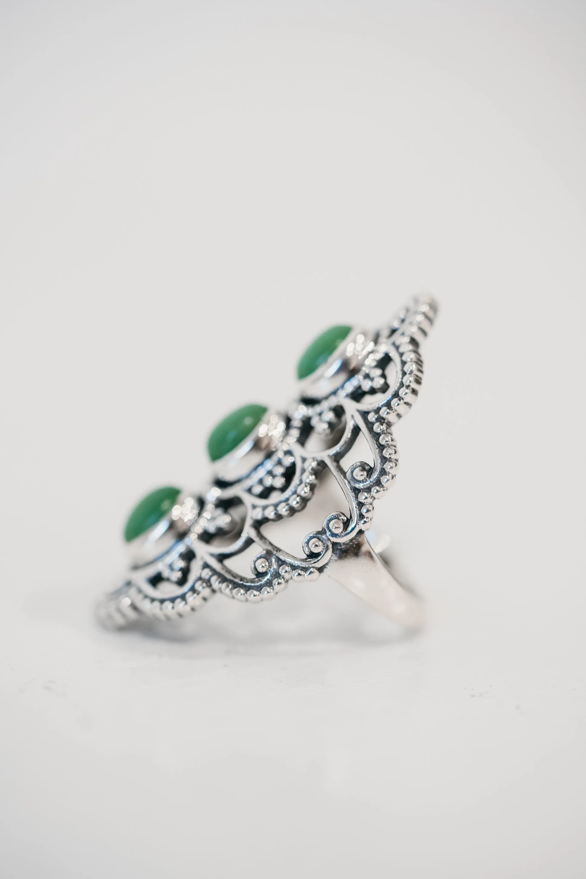 Elsha Ring | Chrysoprase sold by Goldie Lew product image thumbnail 2