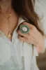 Mckenna Ring | Turquoise + Howlite sold by Goldie Lew