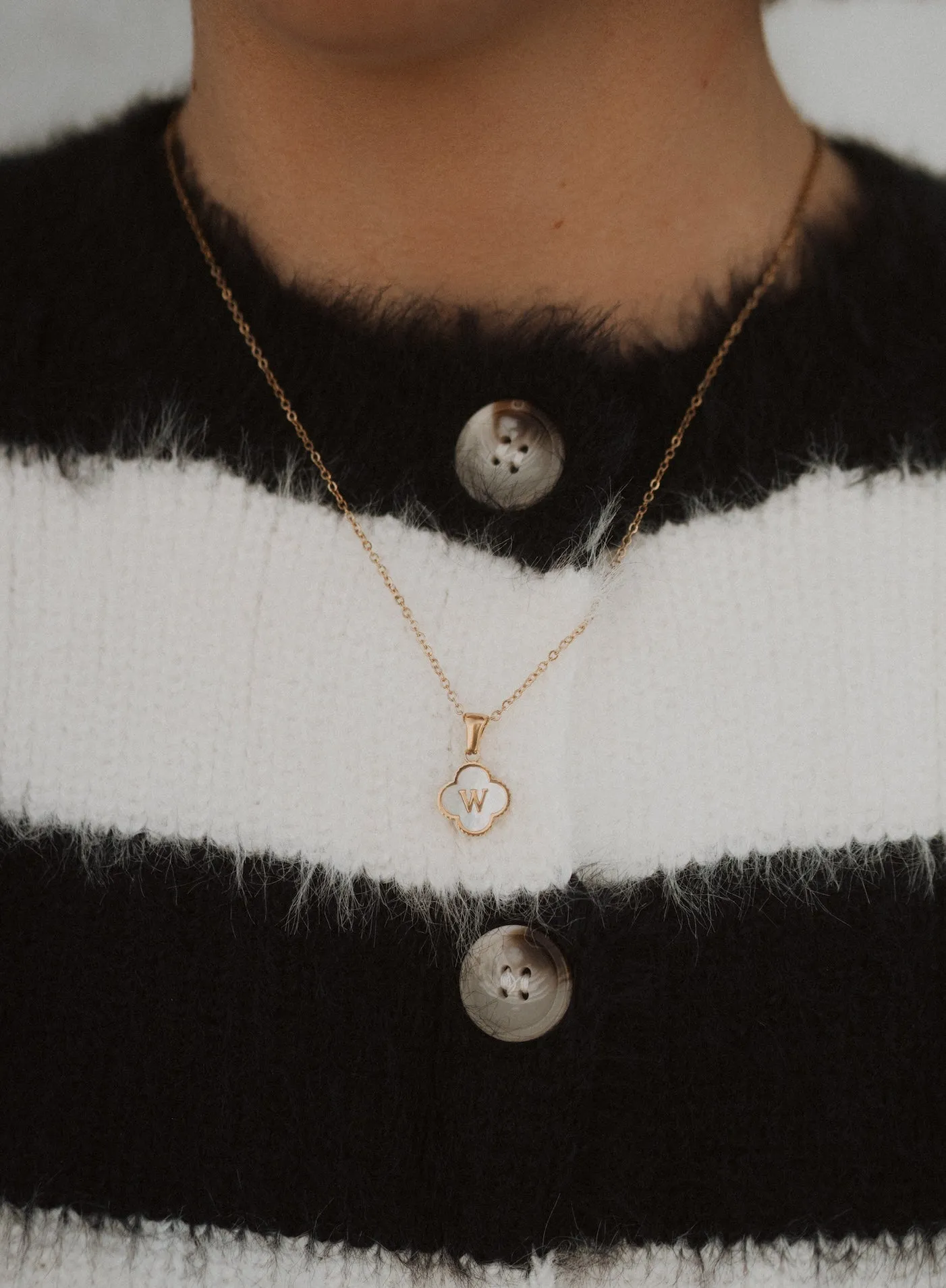 Lucky Girl Initial Necklace sold by Goldie Lew product image thumbnail 2