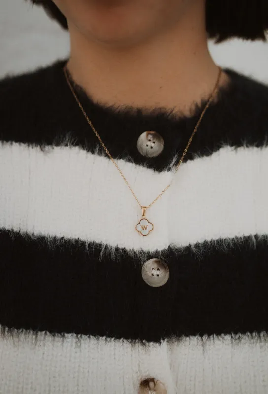 Lucky Girl Initial Necklace sold by Goldie Lew