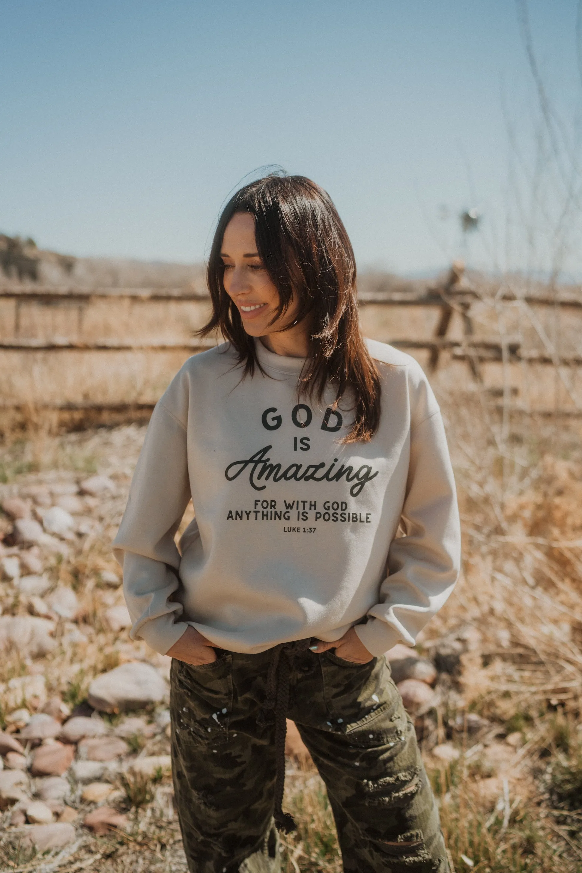 God Is Amazing Crewneck sold by Goldie Lew