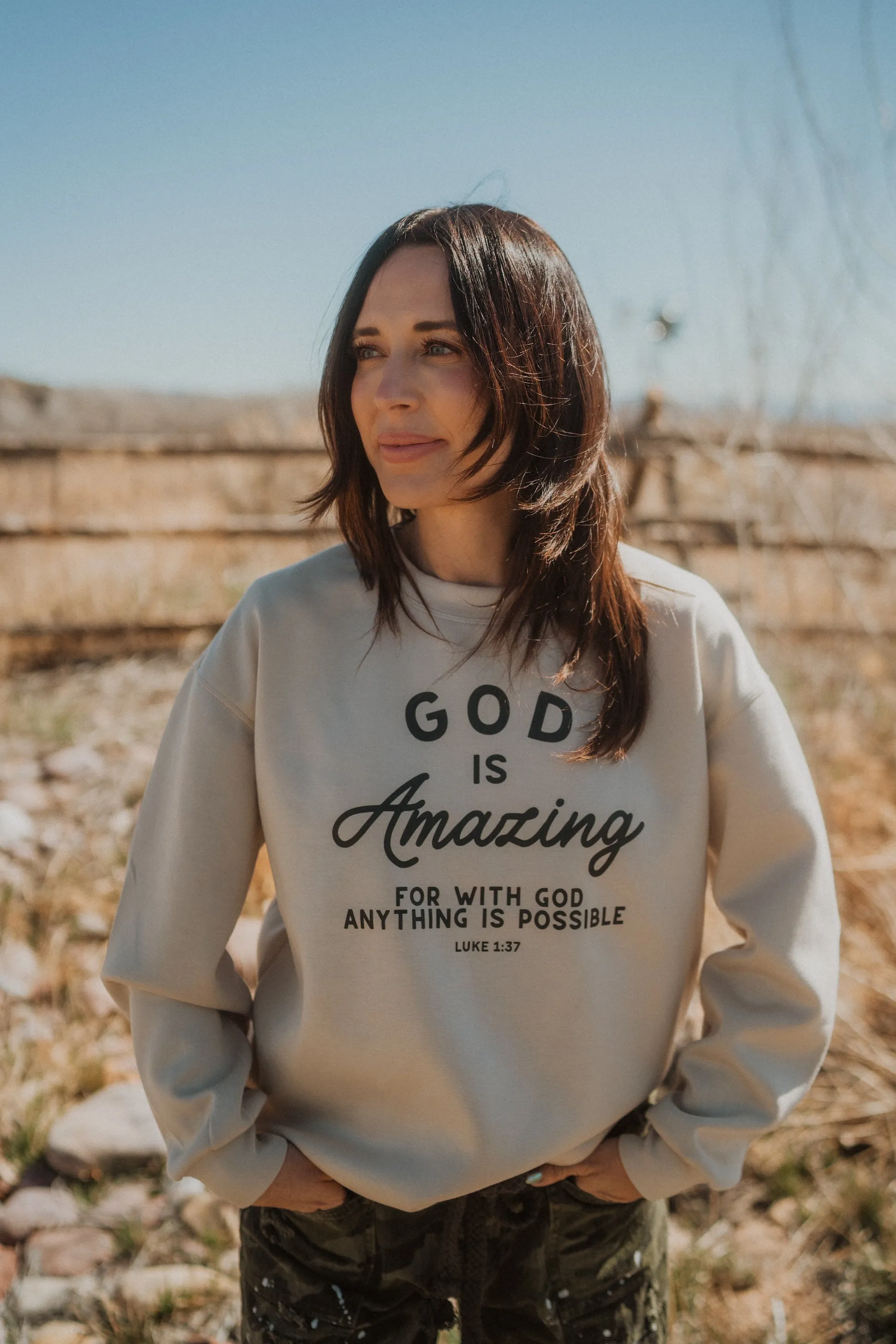 God Is Amazing Crewneck sold by Goldie Lew product image thumbnail 4