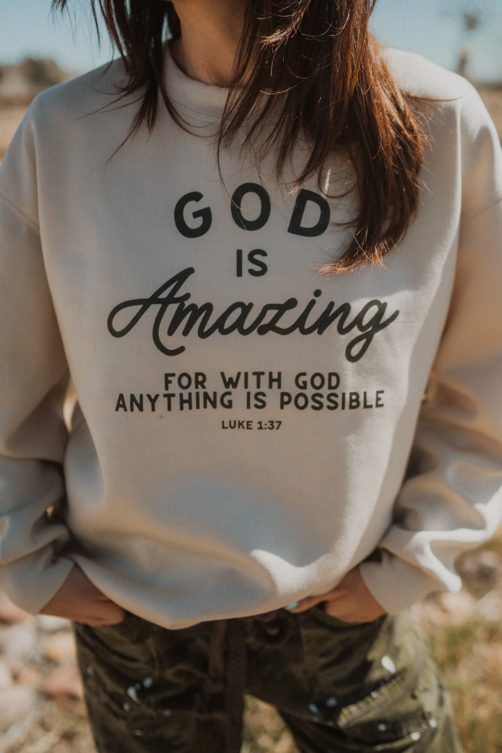 God Is Amazing Crewneck sold by Goldie Lew product image thumbnail 5