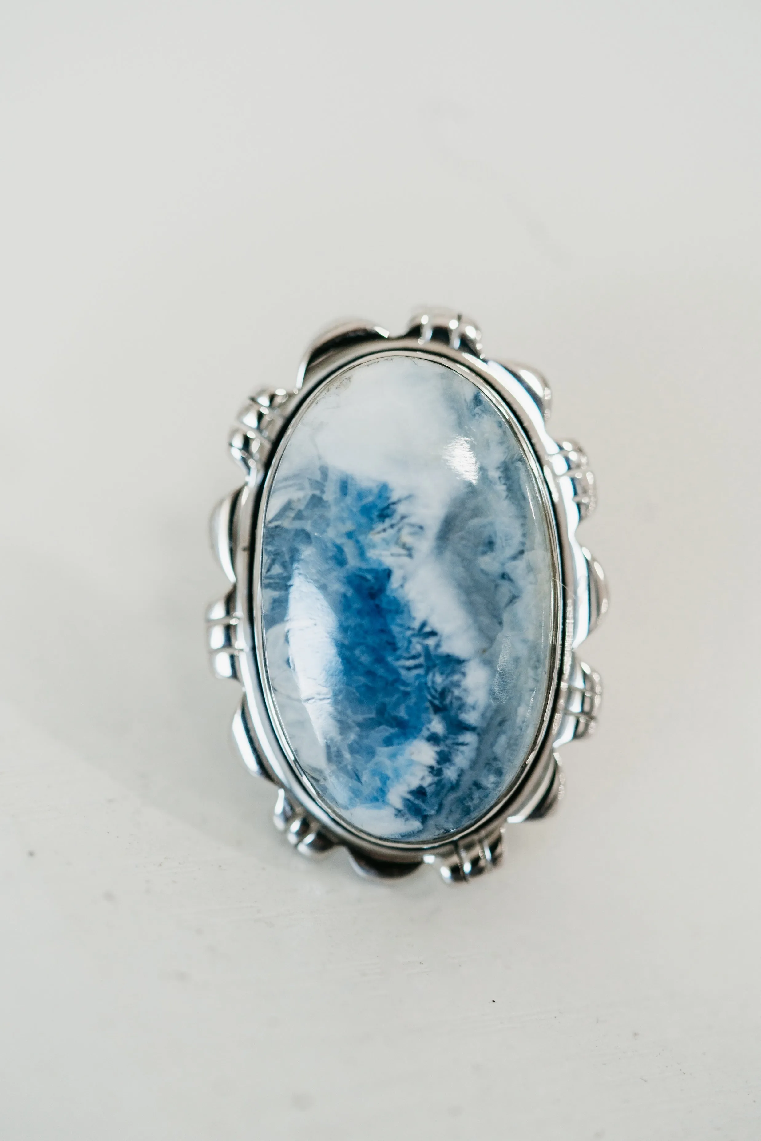 Xenia Ring | Blue Rhodochrosite sold by Goldie Lew product image thumbnail 3