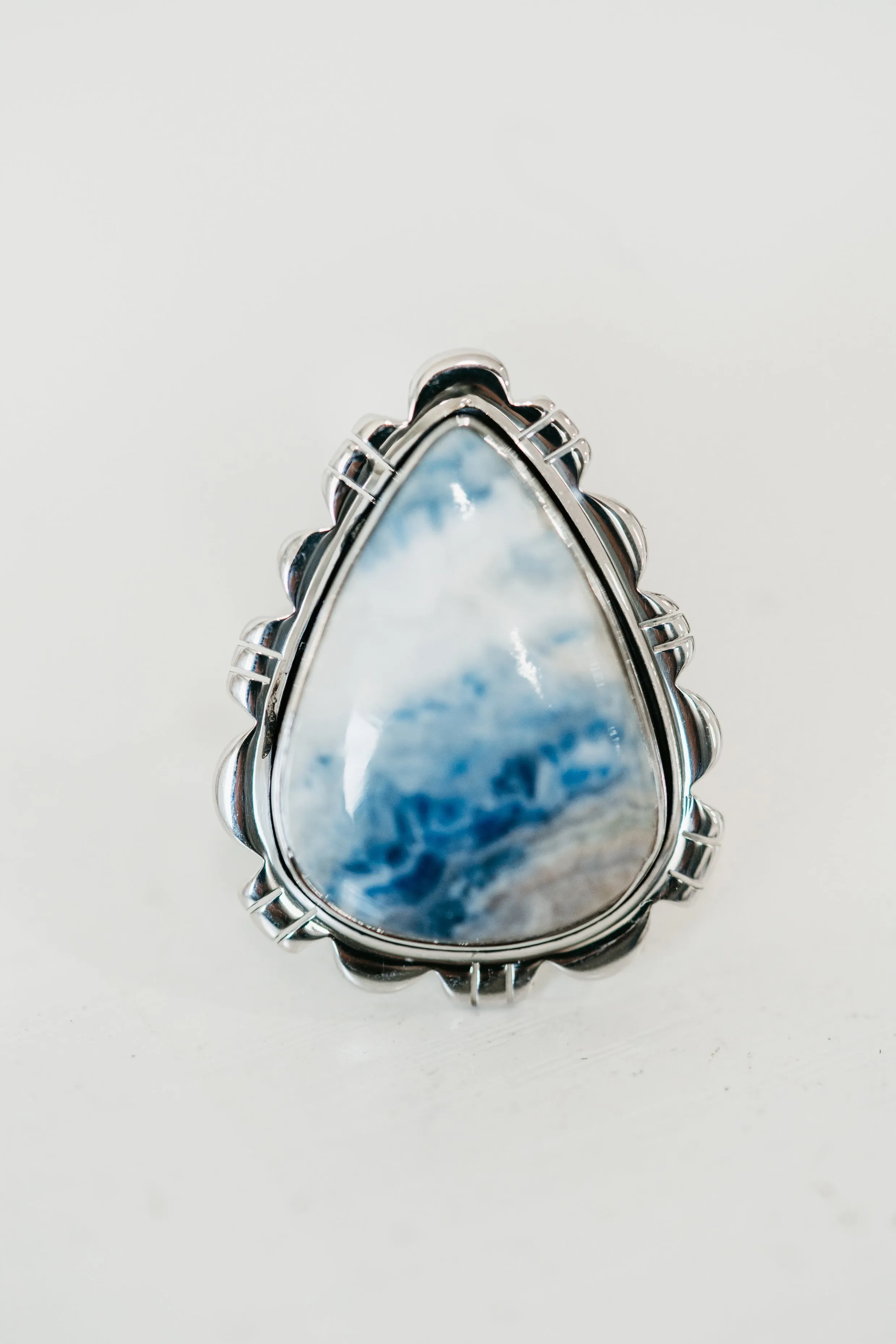 Xenia Ring | Blue Rhodochrosite sold by Goldie Lew