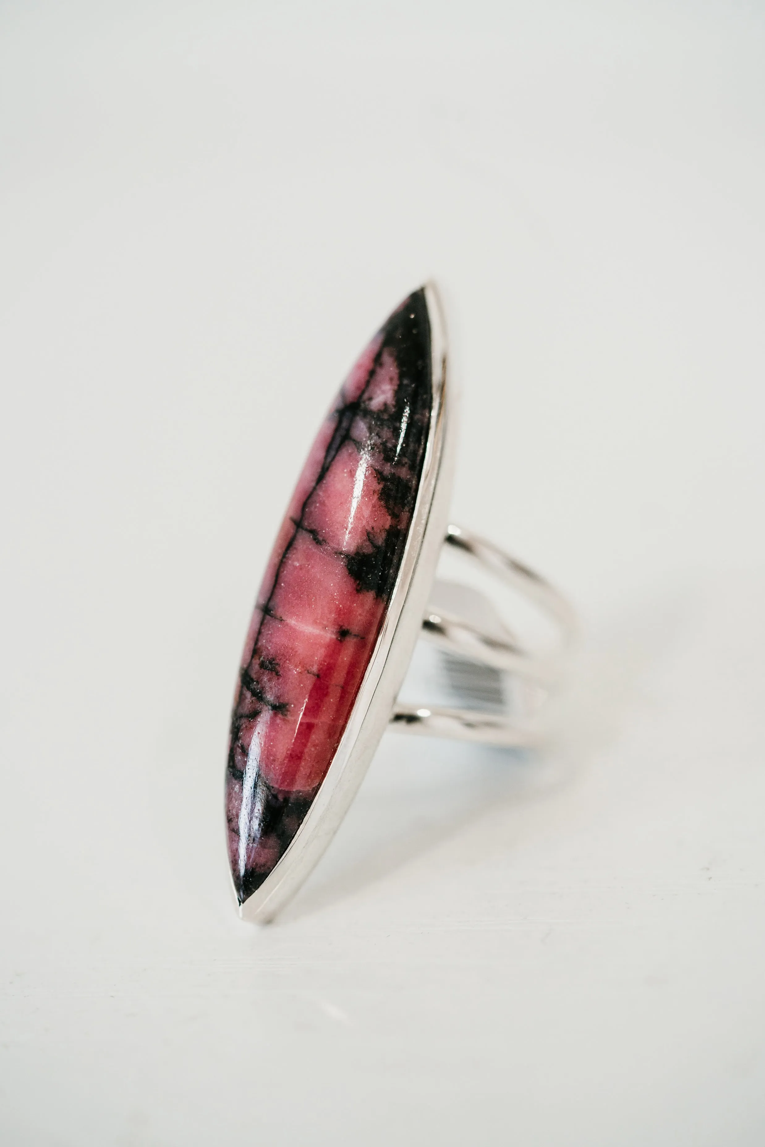 Ruth Ring | Pink Rhodonite sold by Goldie Lew product image thumbnail 3