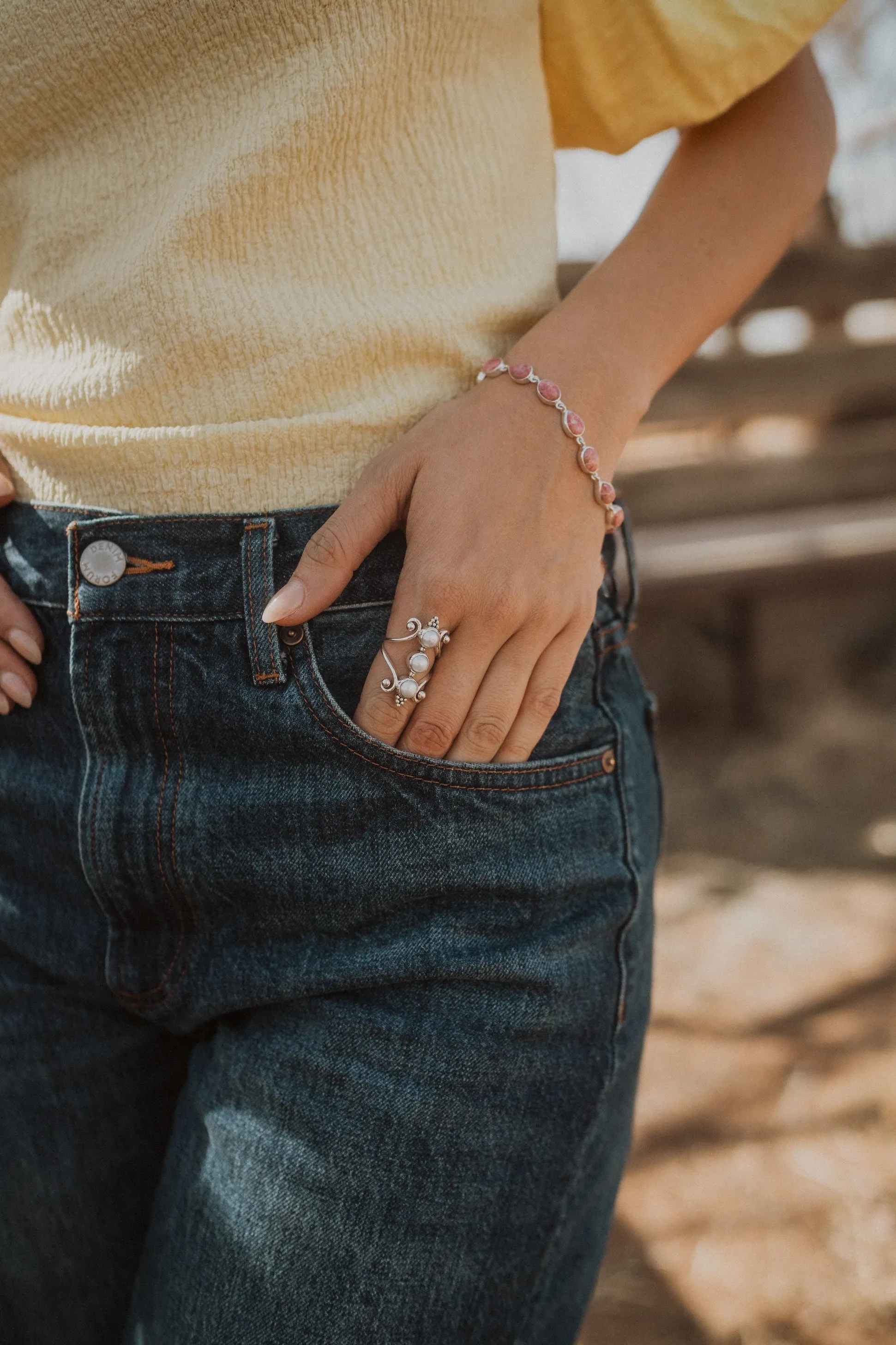 Saddler Ring | Pearl sold by Goldie Lew
