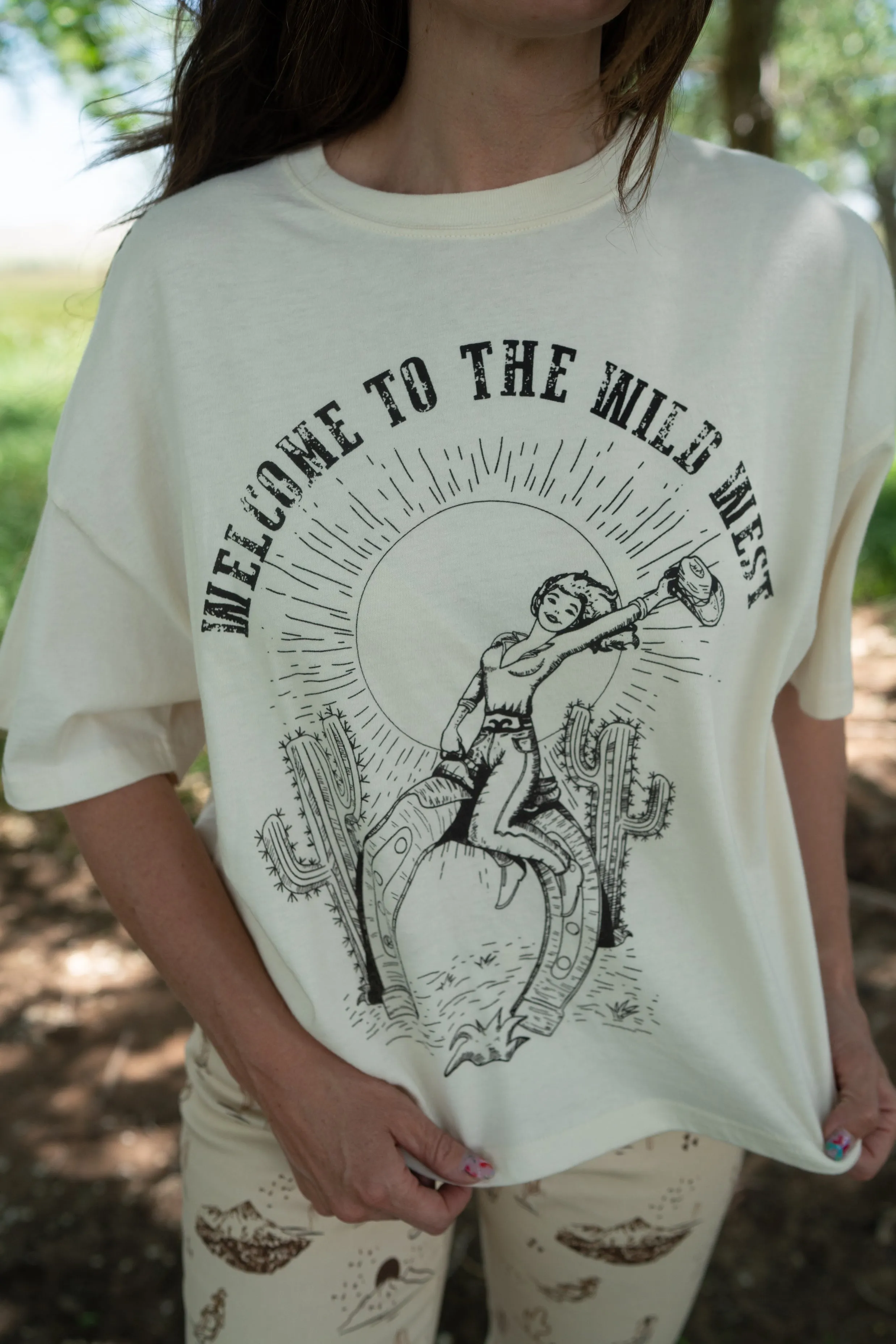 Welcome To The Wild West T-Shirt sold by Goldie Lew product image thumbnail 4