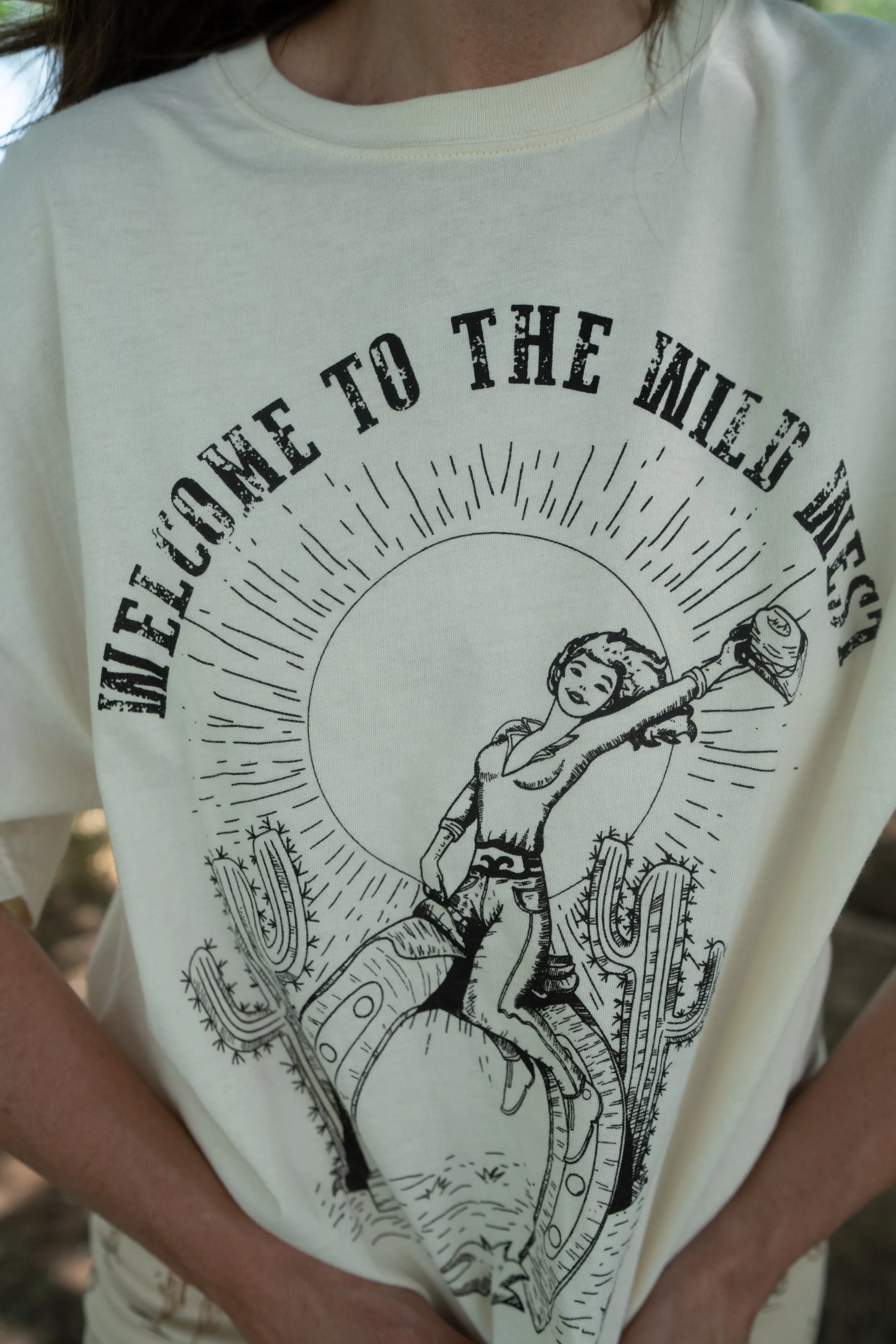 Welcome To The Wild West T-Shirt sold by Goldie Lew product image thumbnail 3