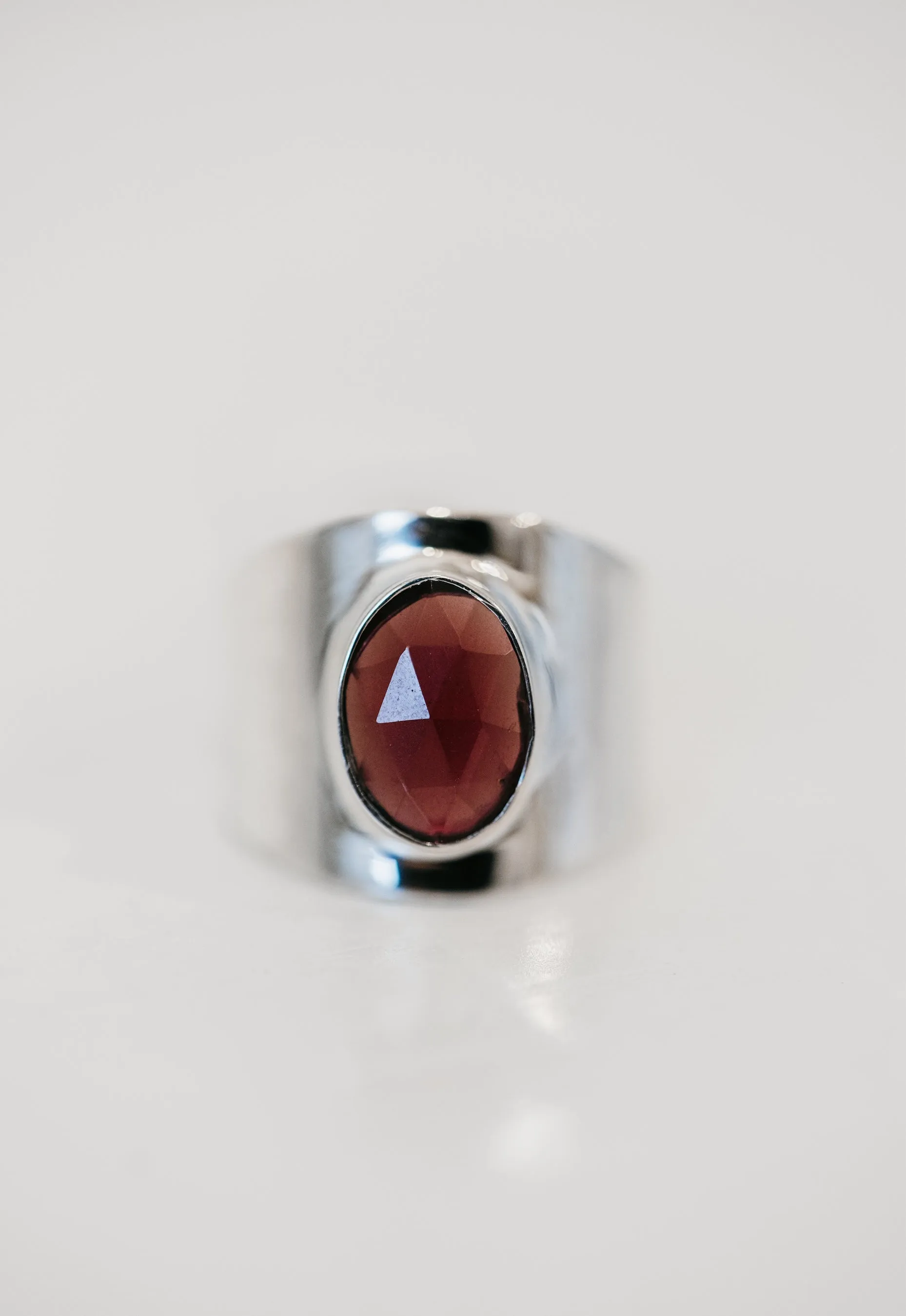 Lian Ring | Red Garnet sold by Goldie Lew product image thumbnail 3