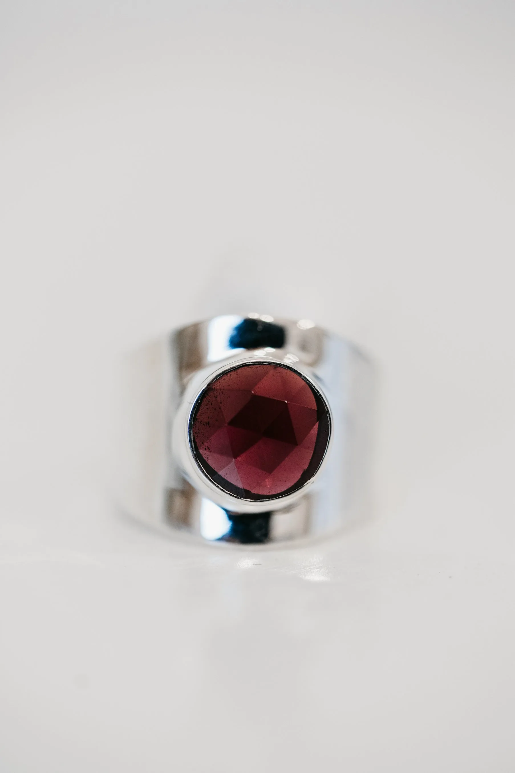 Lian Ring | Red Garnet sold by Goldie Lew product image thumbnail 4
