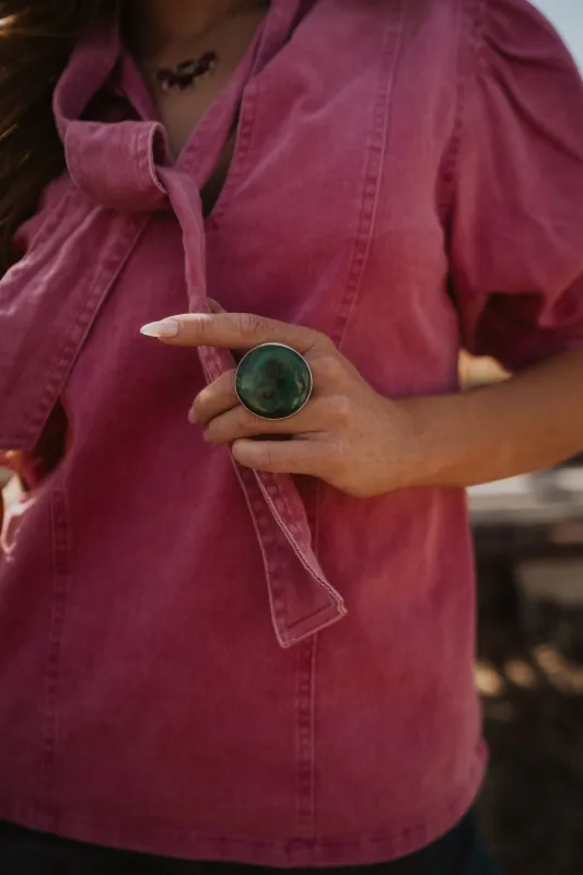 Finch Ring | Malachite sold by Goldie Lew