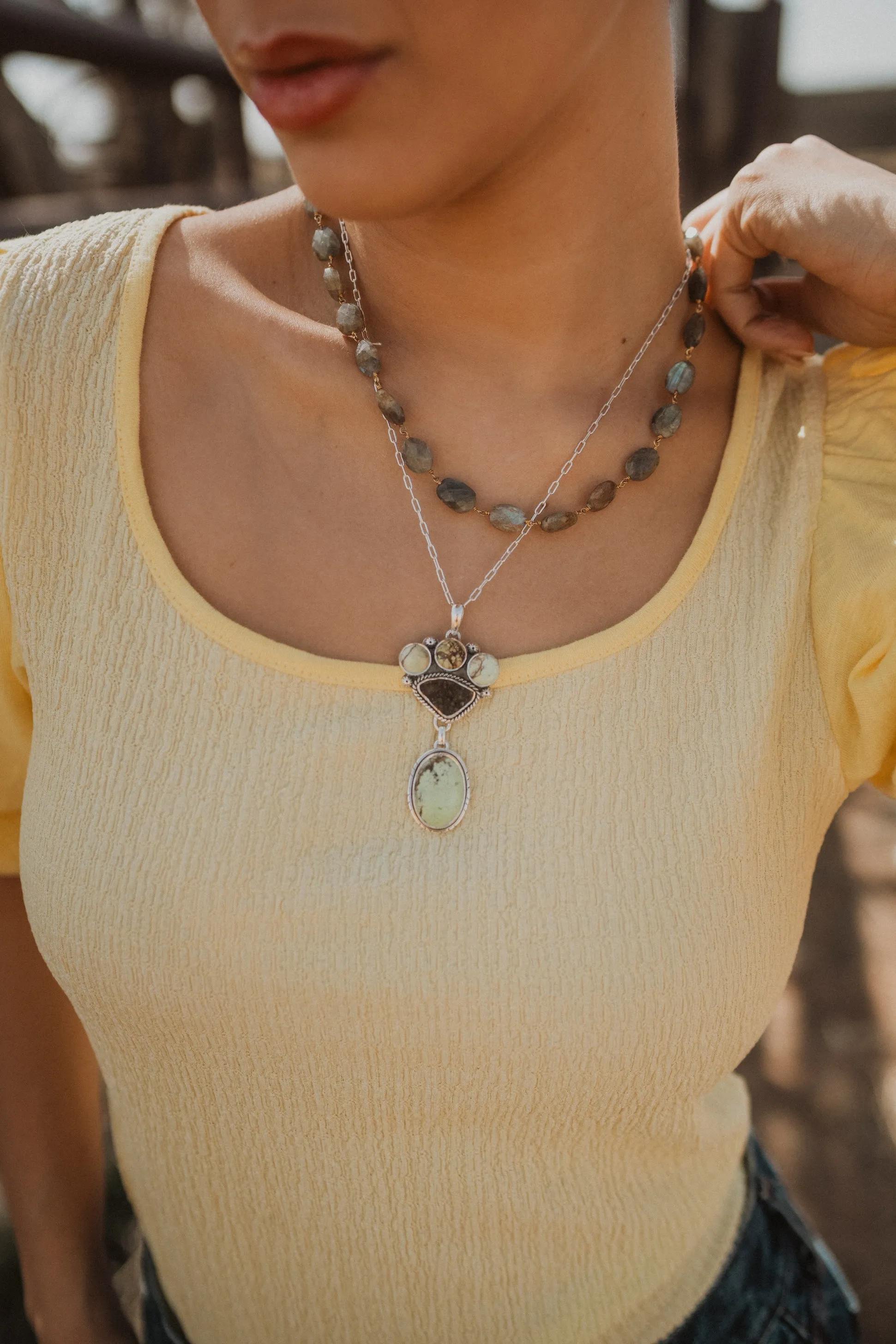 Queen of Green Necklace sold by Goldie Lew product image thumbnail 2