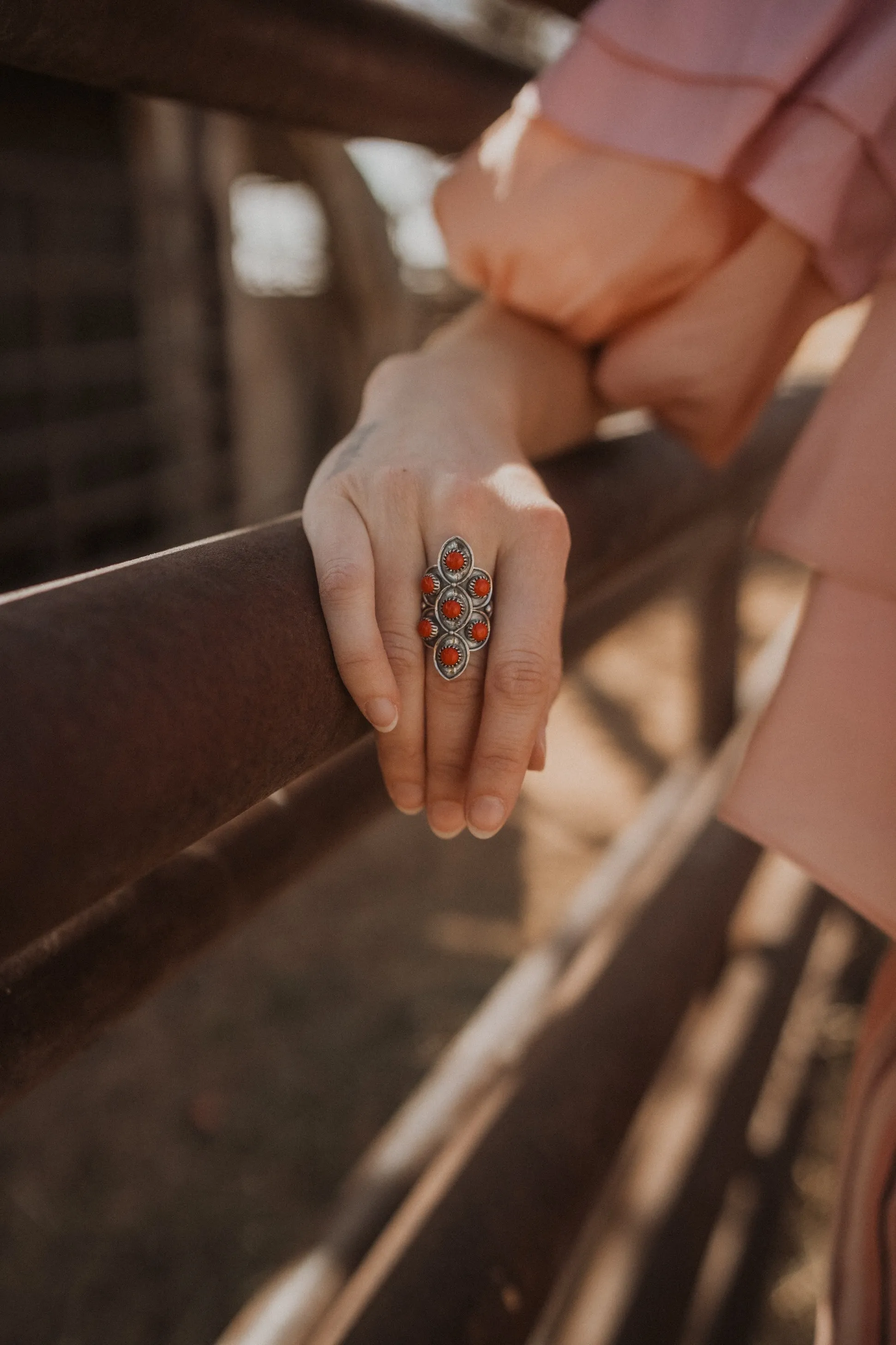 Sweet Pea Ring | Red Jasper sold by Goldie Lew product image thumbnail 2