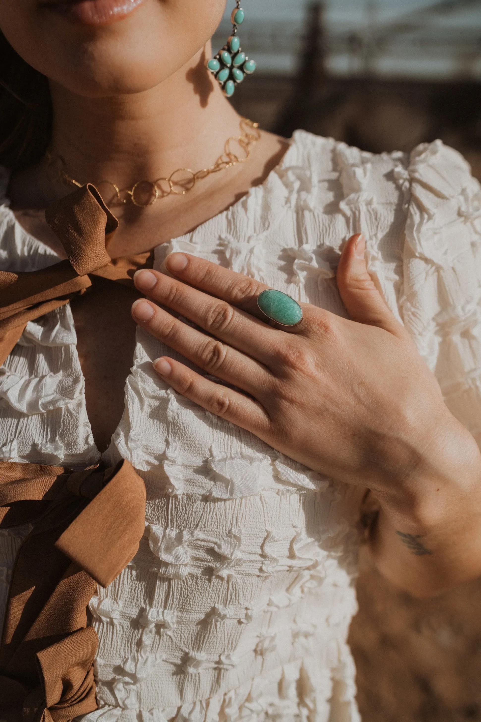 Amaya Ring | Amazonite | #3 sold by Goldie Lew product image thumbnail 2