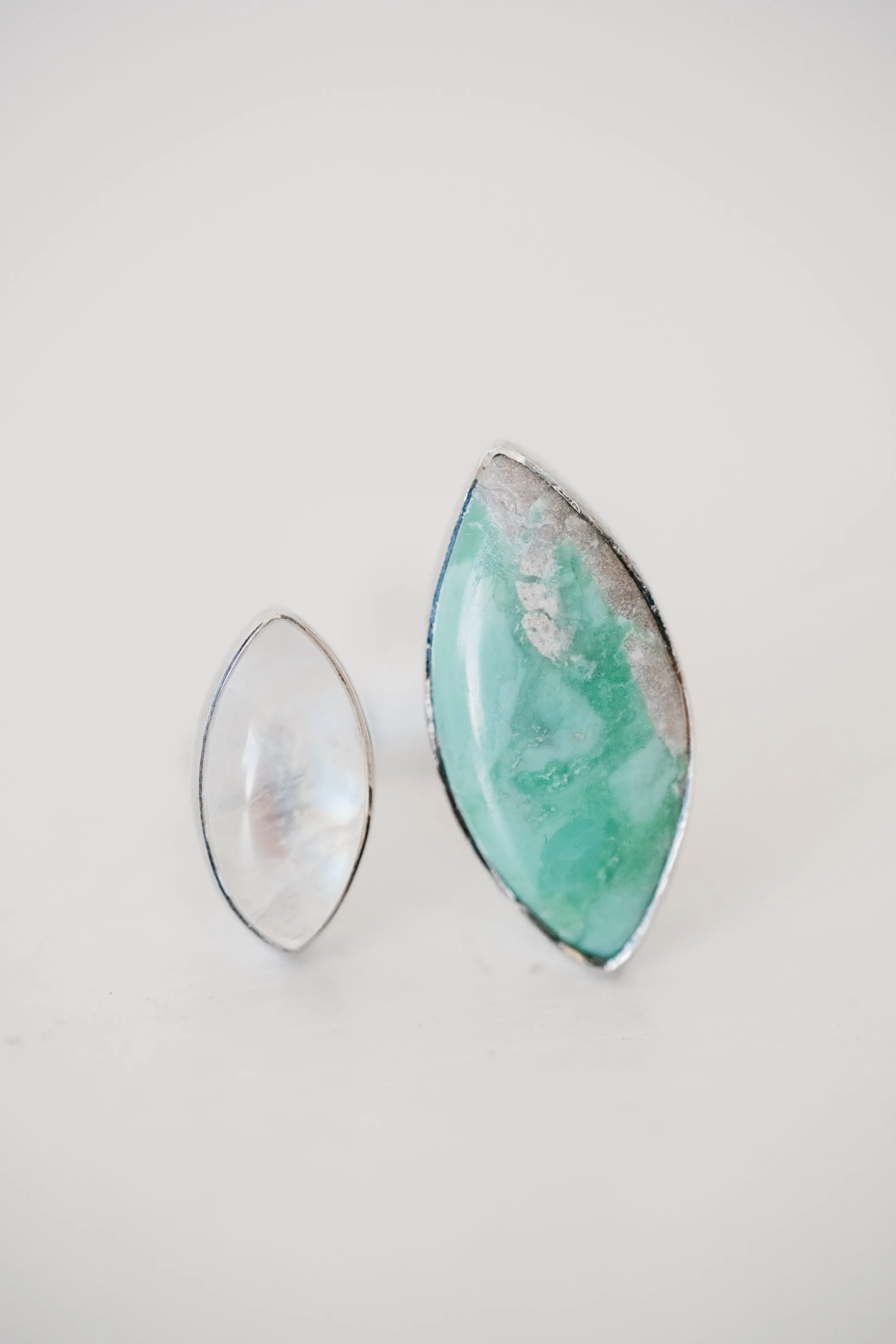 Randy Ring | Variscite + Moonstone sold by Goldie Lew product image thumbnail 3