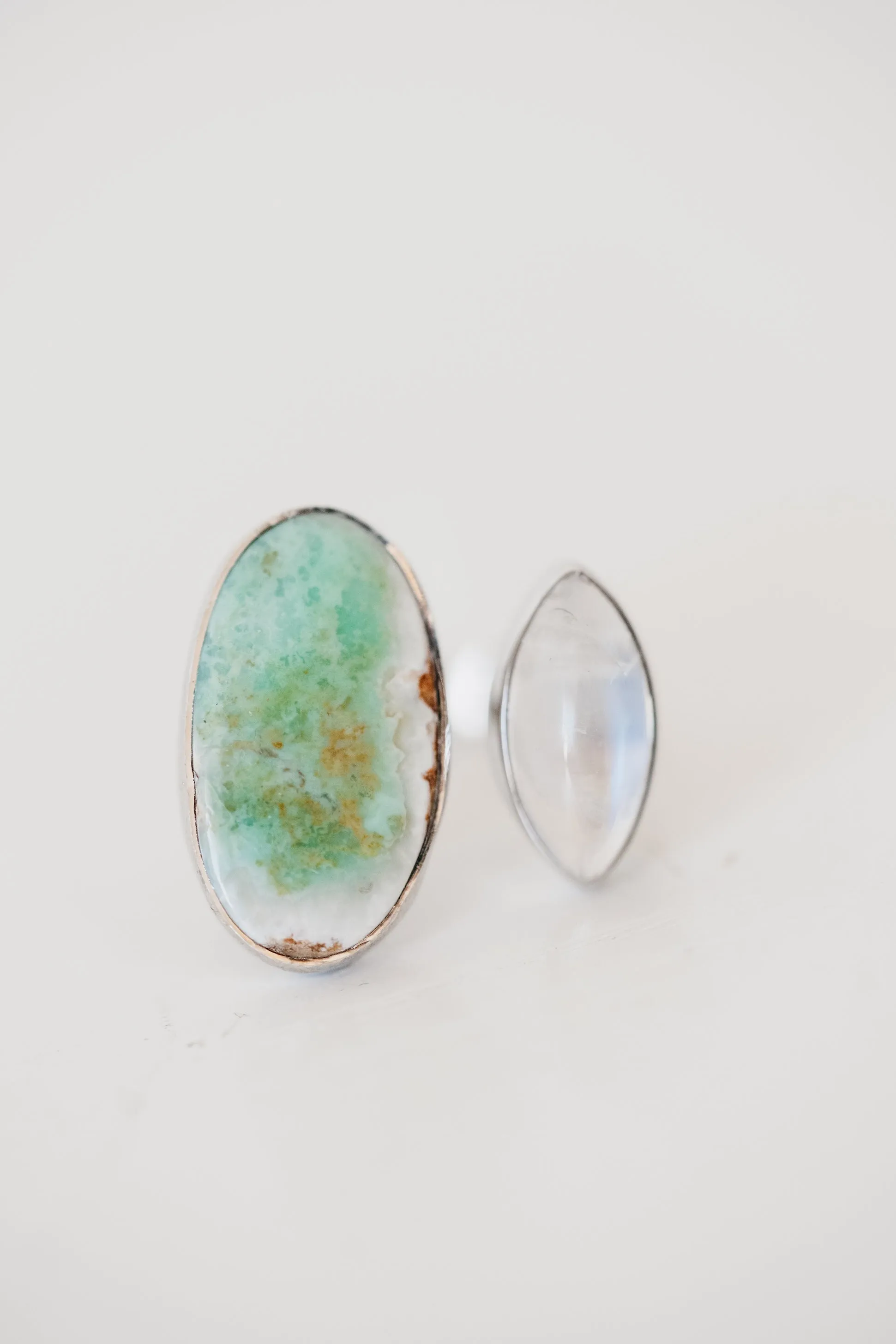 Randy Ring | Variscite + Moonstone sold by Goldie Lew product image thumbnail 2