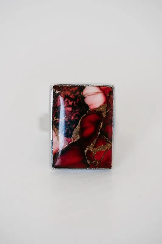Liesel Ring | Red Rose Dahlia sold by Goldie Lew