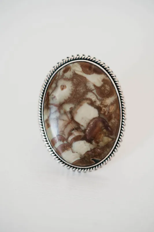 Barrett Ring | Spider Web Jasper- FINAL SALE sold by Goldie Lew