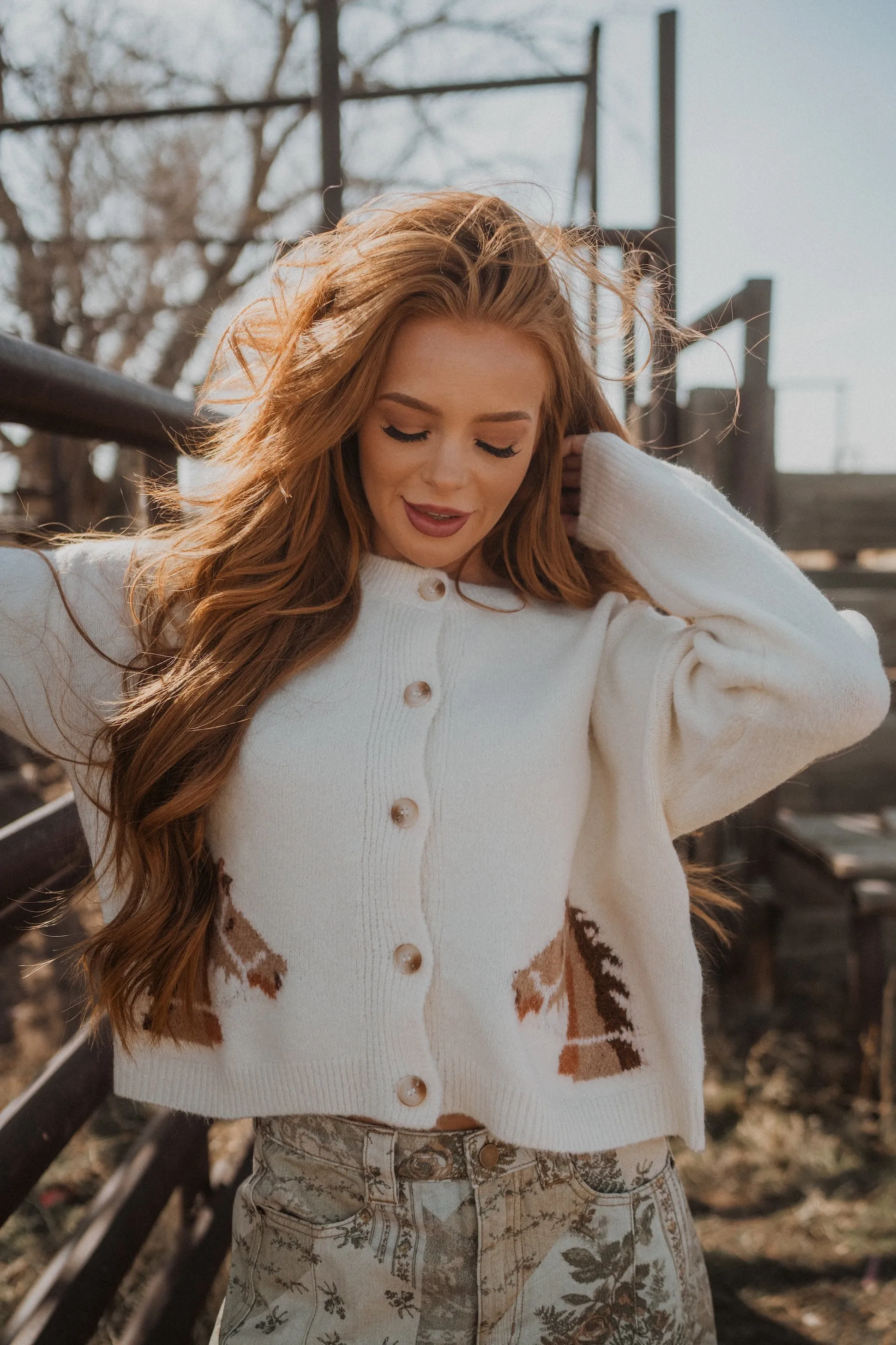 Equestrian Cardigan sold by Goldie Lew product image thumbnail 2