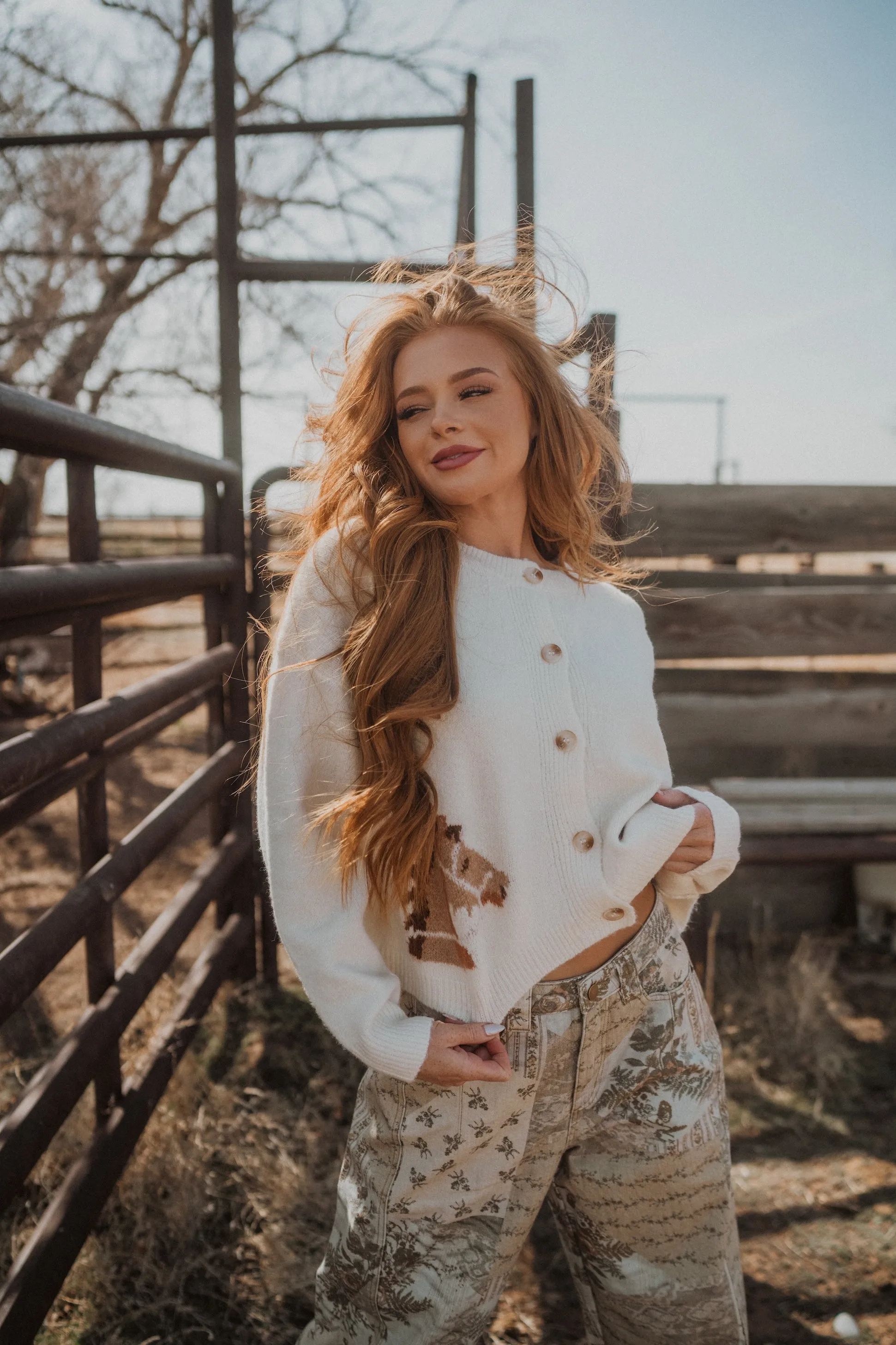 Equestrian Cardigan sold by Goldie Lew product image thumbnail 4