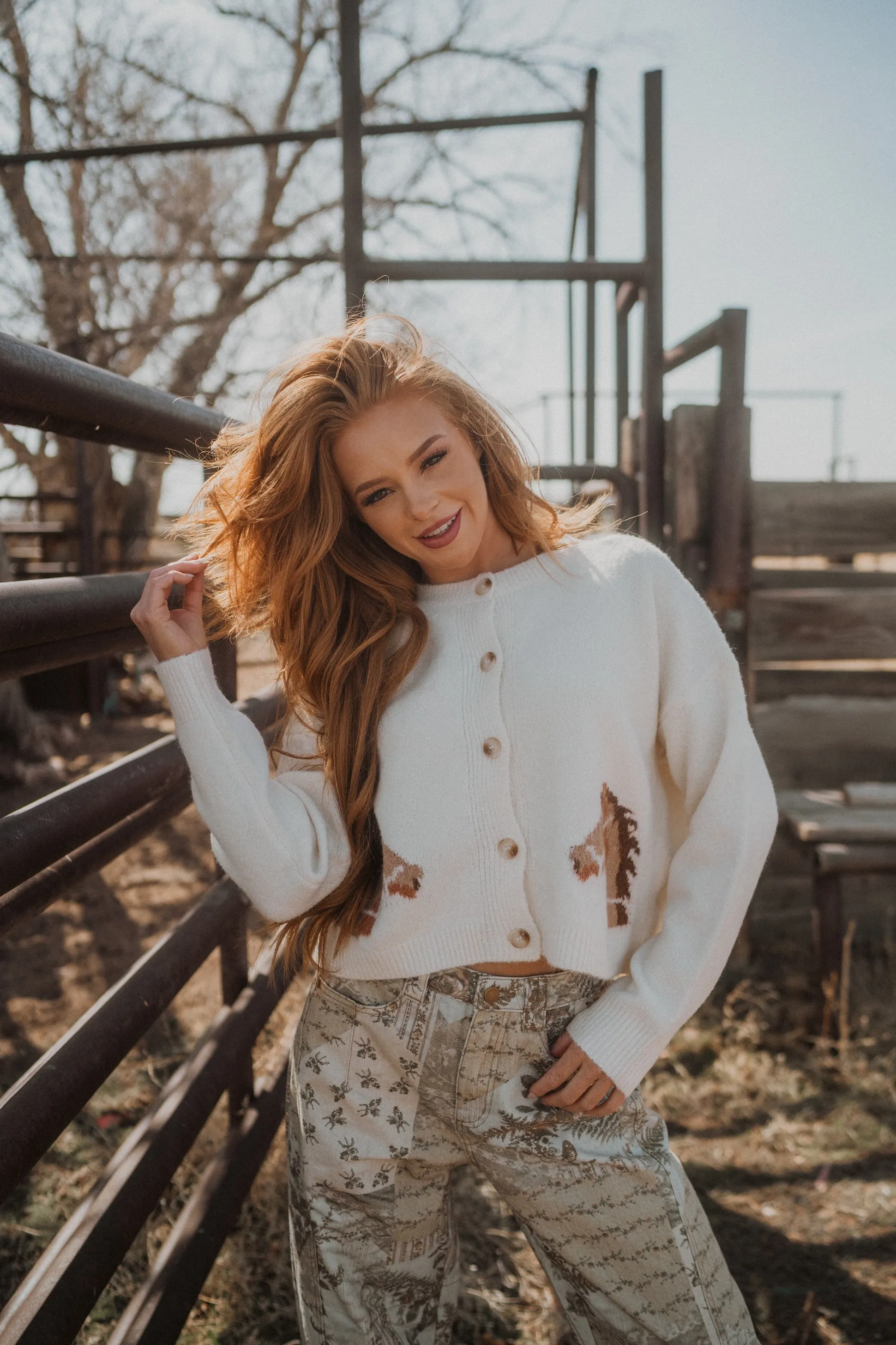 Equestrian Cardigan sold by Goldie Lew product image thumbnail 3