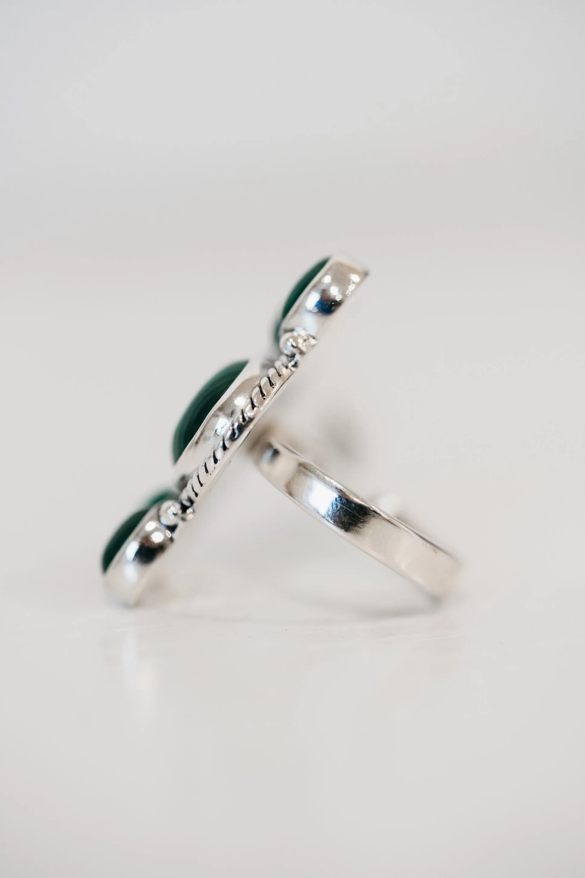 Melona Ring | Malachite sold by Goldie Lew product image thumbnail 2
