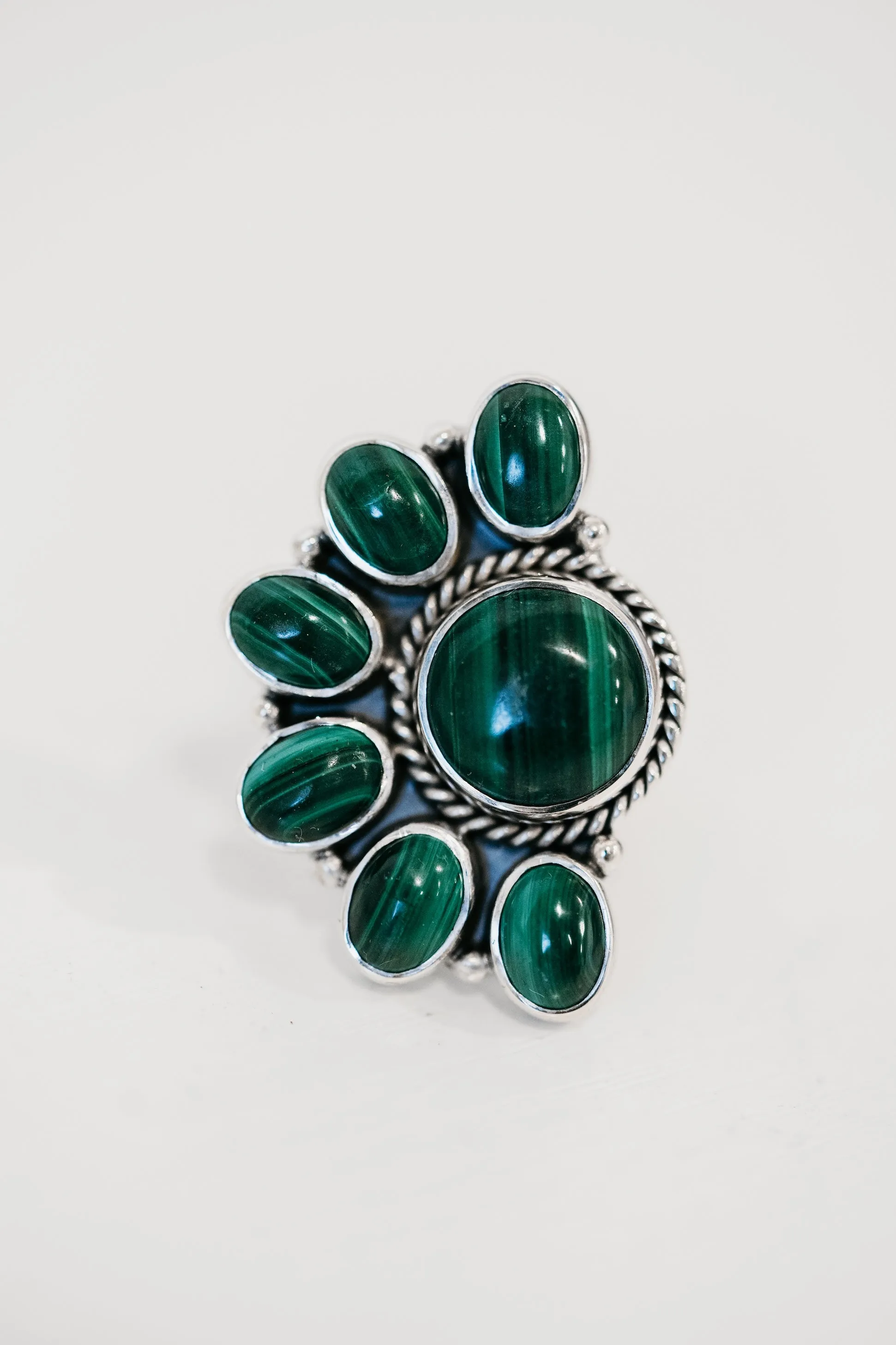 Melona Ring | Malachite sold by Goldie Lew