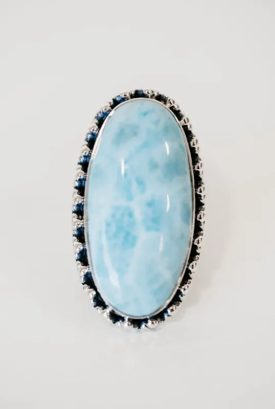 Lisette Ring | Larimar sold by Goldie Lew
