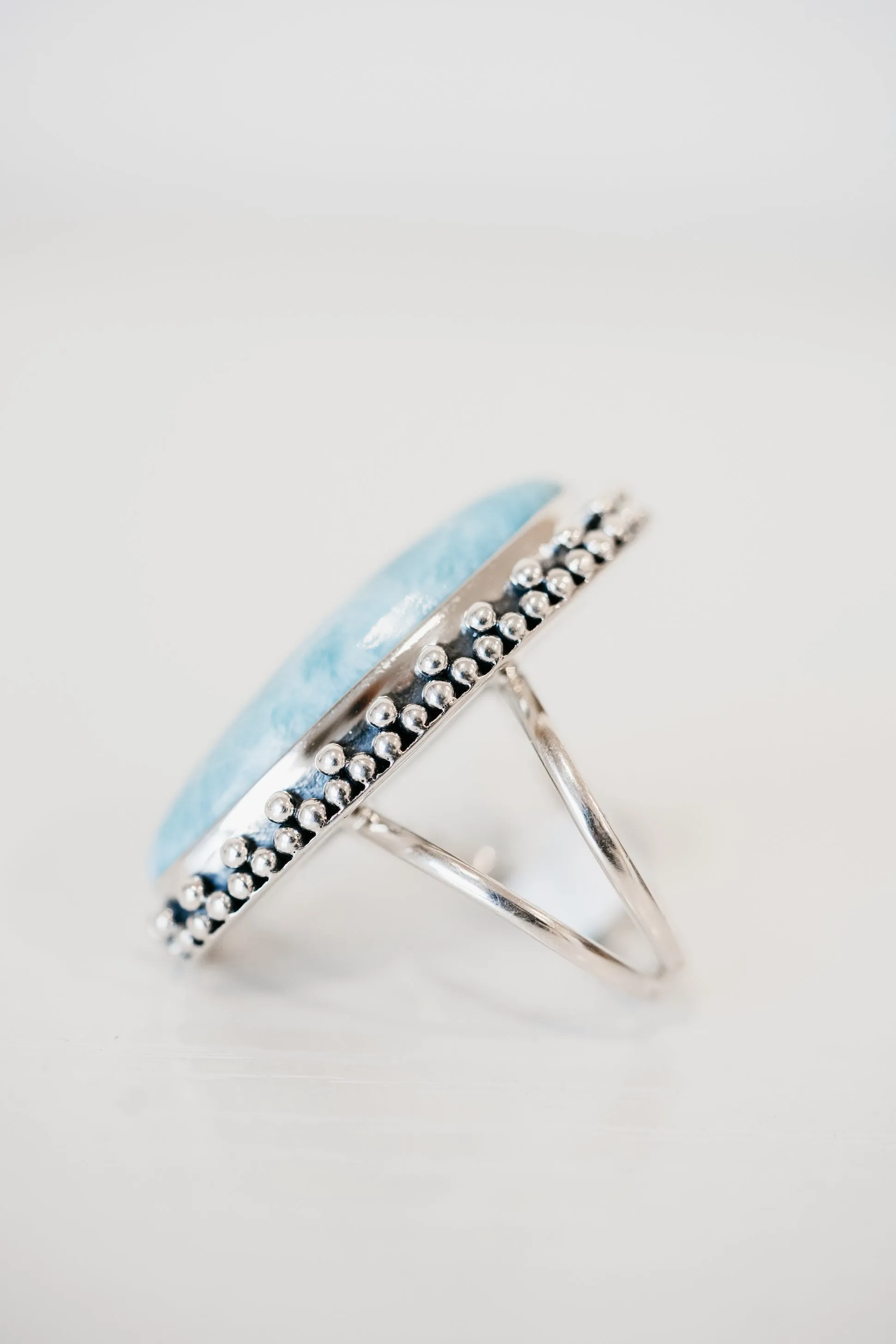 Lisette Ring | Larimar sold by Goldie Lew product image thumbnail 3
