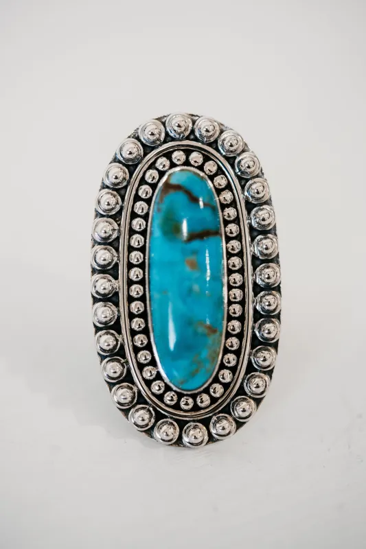 Glover Ring | Turquoise sold by Goldie Lew