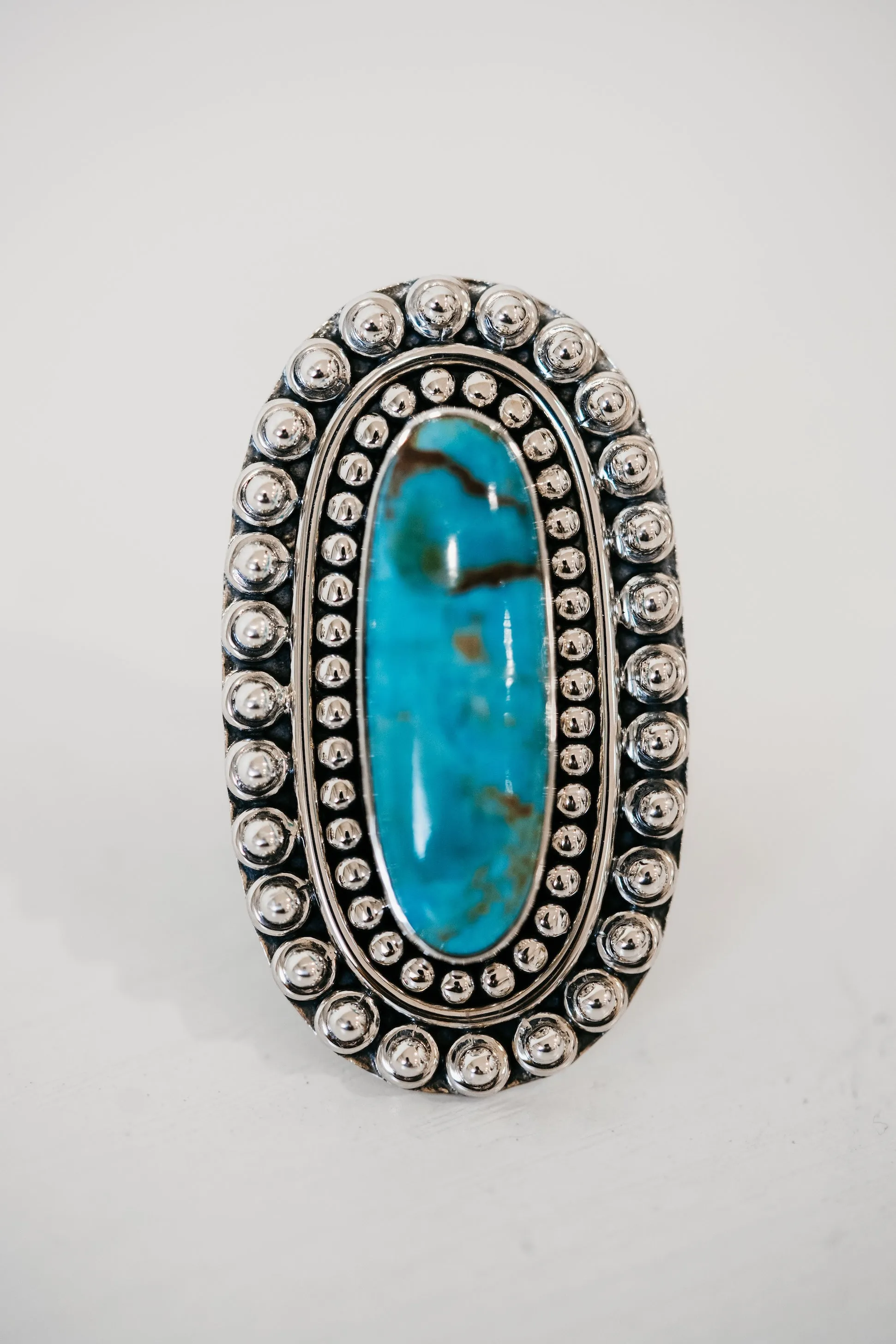 Glover Ring | Turquoise sold by Goldie Lew