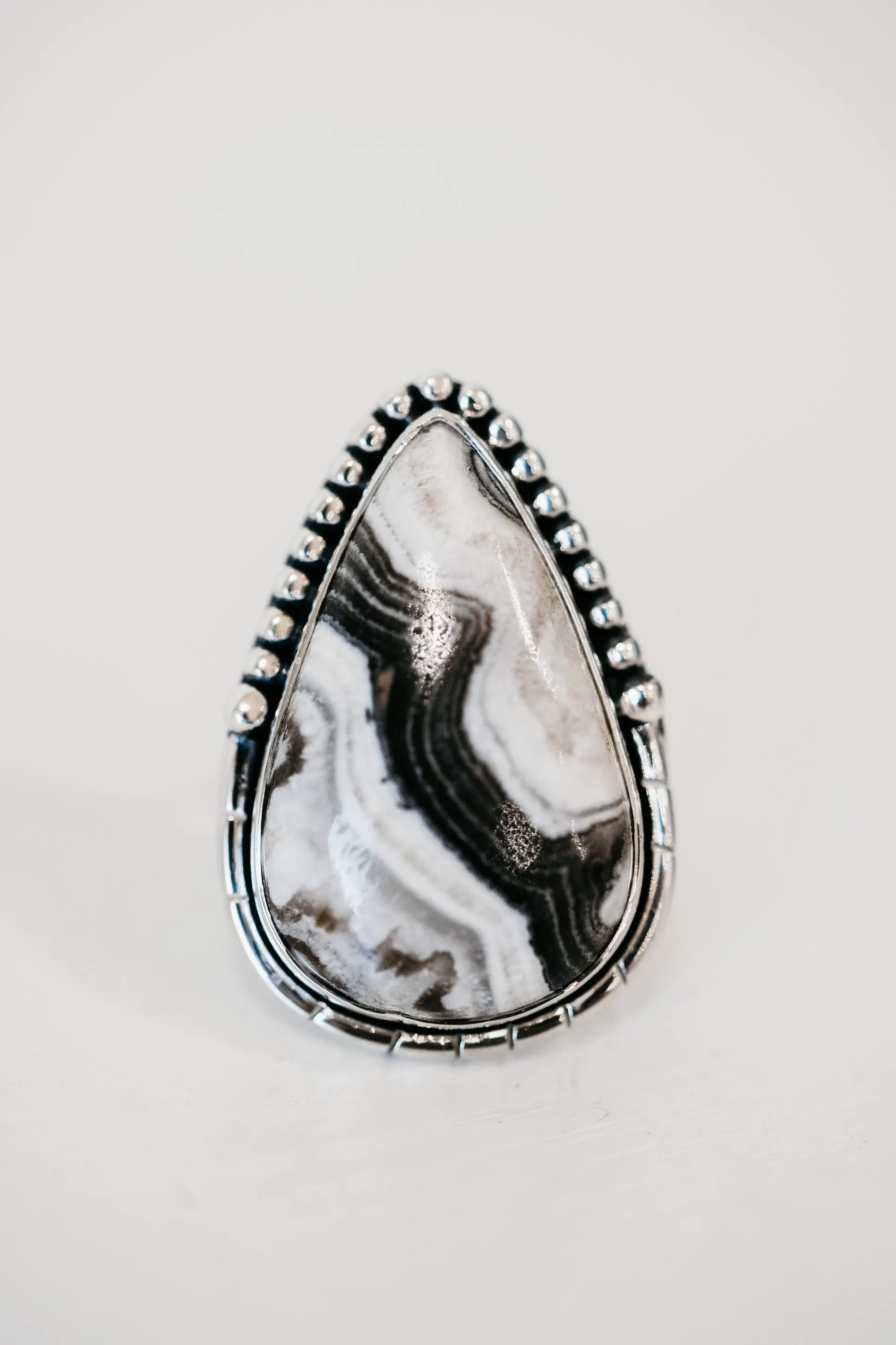 Henson Ring | Zebra Calcite sold by Goldie Lew product image thumbnail 3