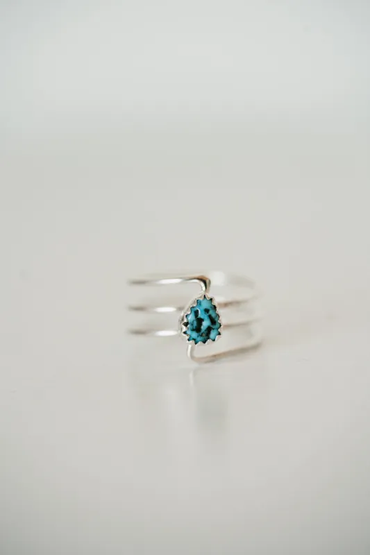 Rosie Line Ring | Turquoise sold by Goldie Lew