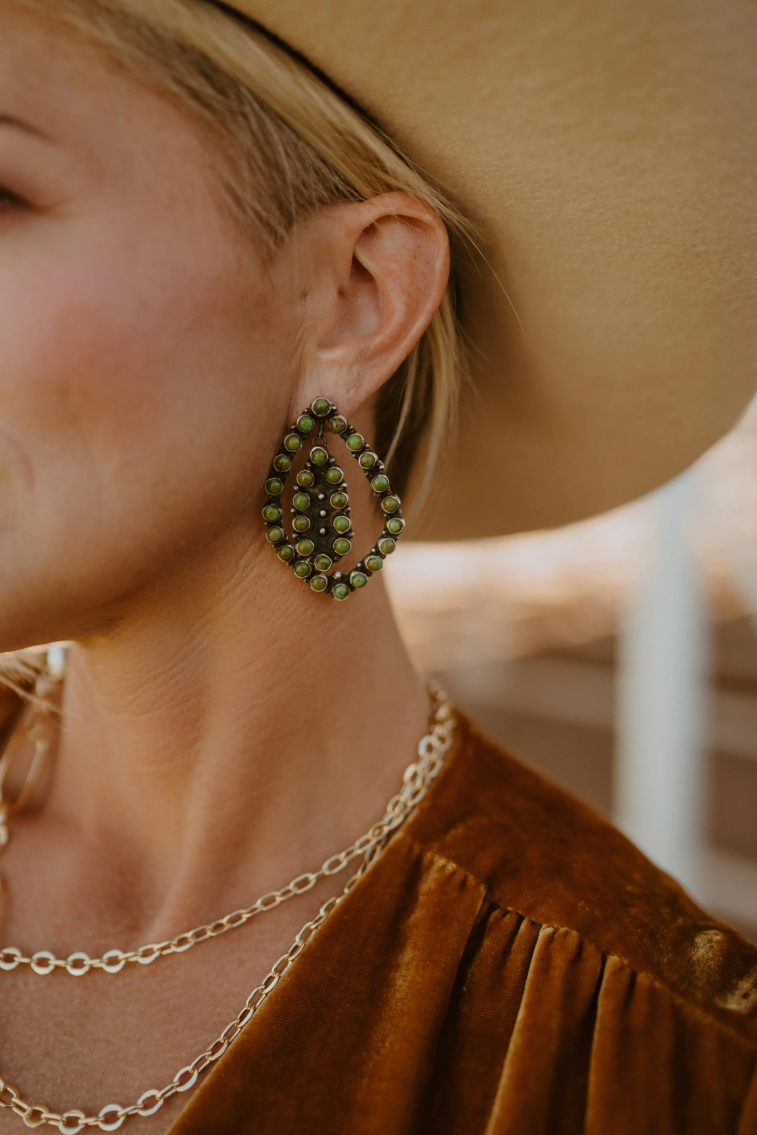 Beth Earrings | Sonoran Gold sold by Goldie Lew