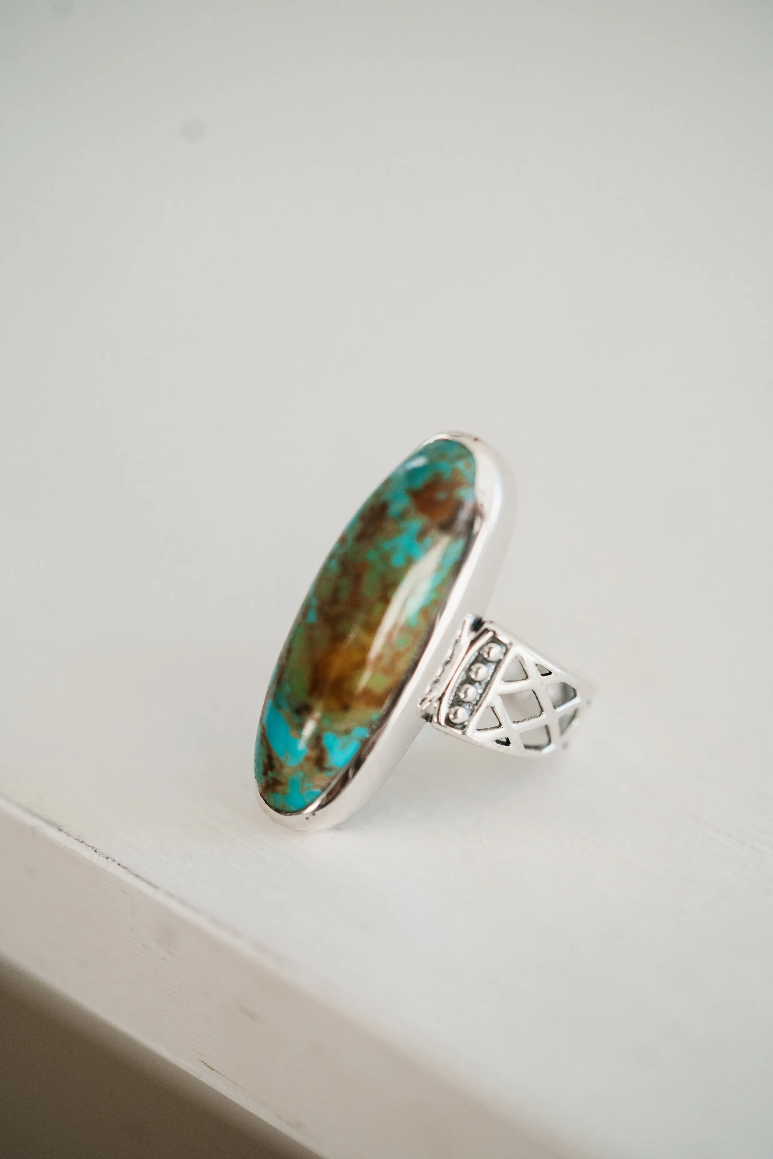 Lessie Ring | Turquoise sold by Goldie Lew product image thumbnail 2